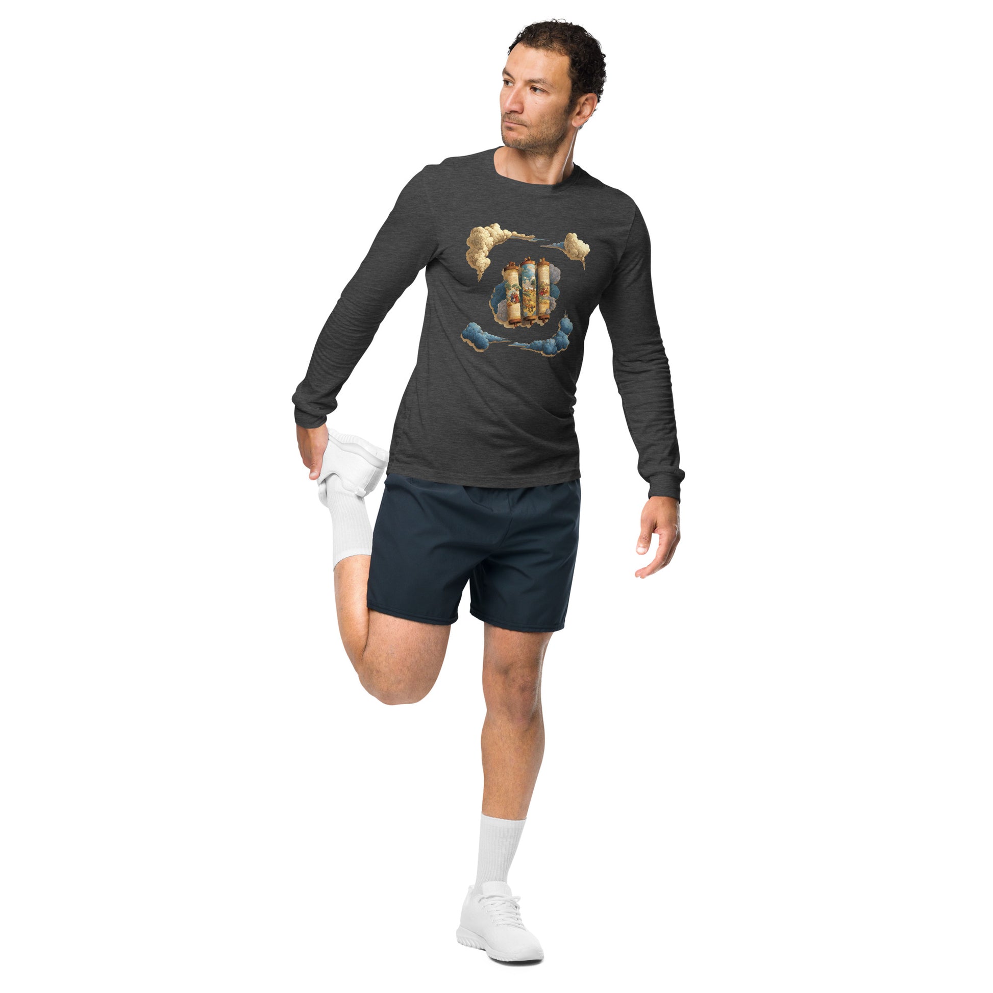Cloudy Scroll of Moses Unisex Long Sleeve Tee - American Zionist