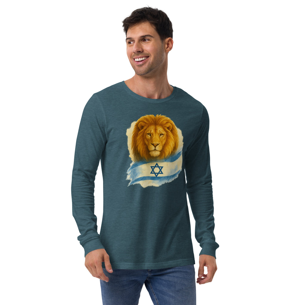 Lion Of Israel Unisex Long Sleeve Tee - American Zionist