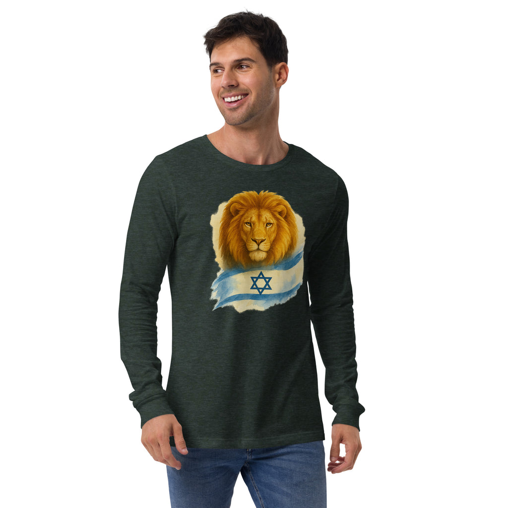 Lion Of Israel Unisex Long Sleeve Tee - American Zionist