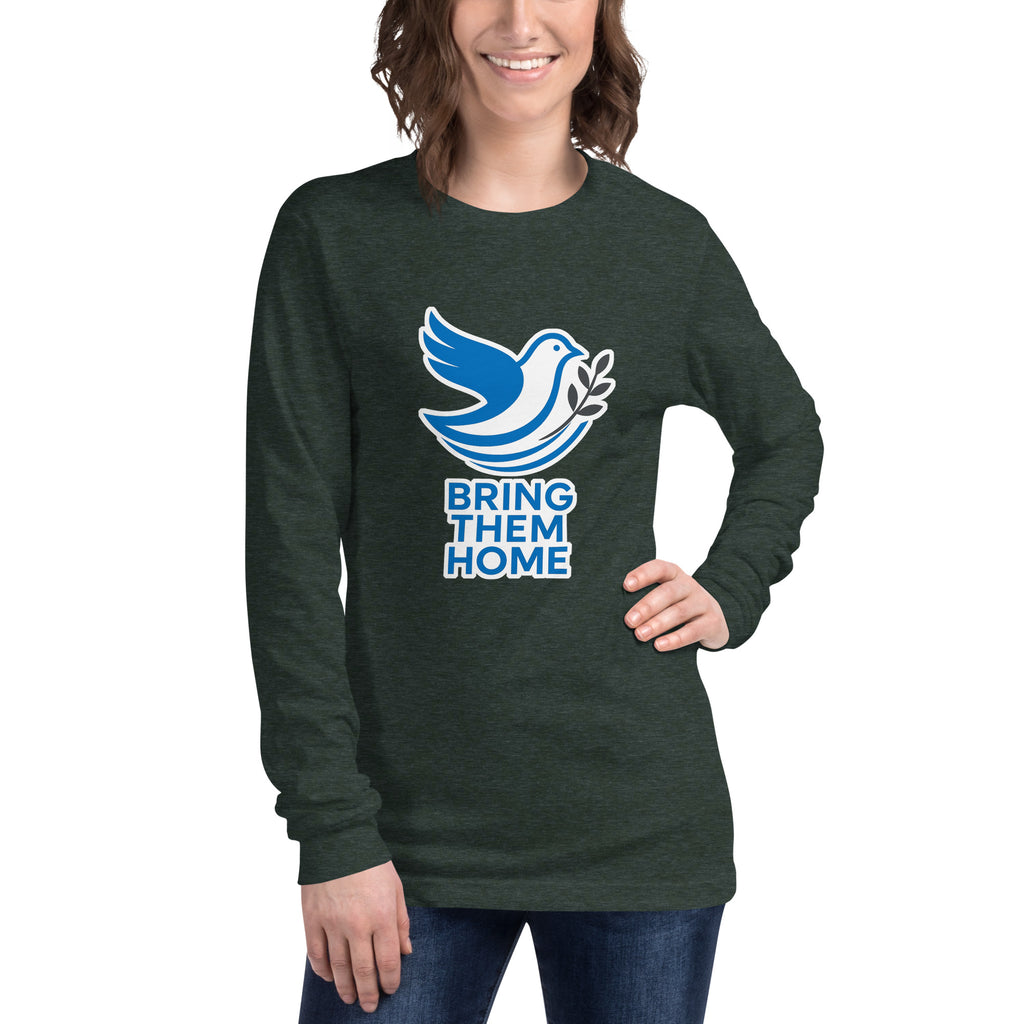 Dove Bring Them Home Unisex Long Sleeve Tee - American Zionist
