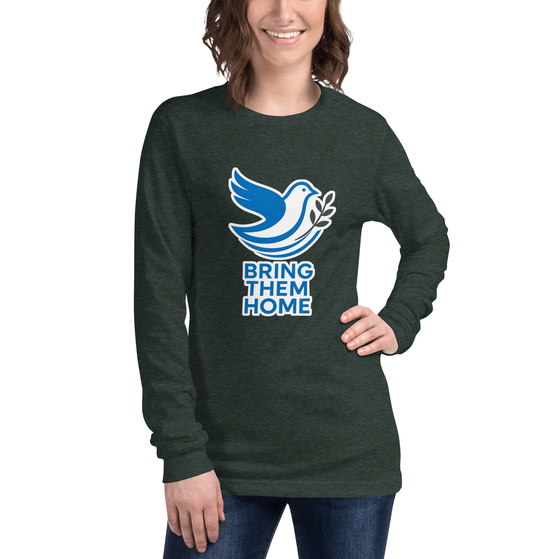 Dove Bring Them Home Unisex Long Sleeve Tee - American Zionist