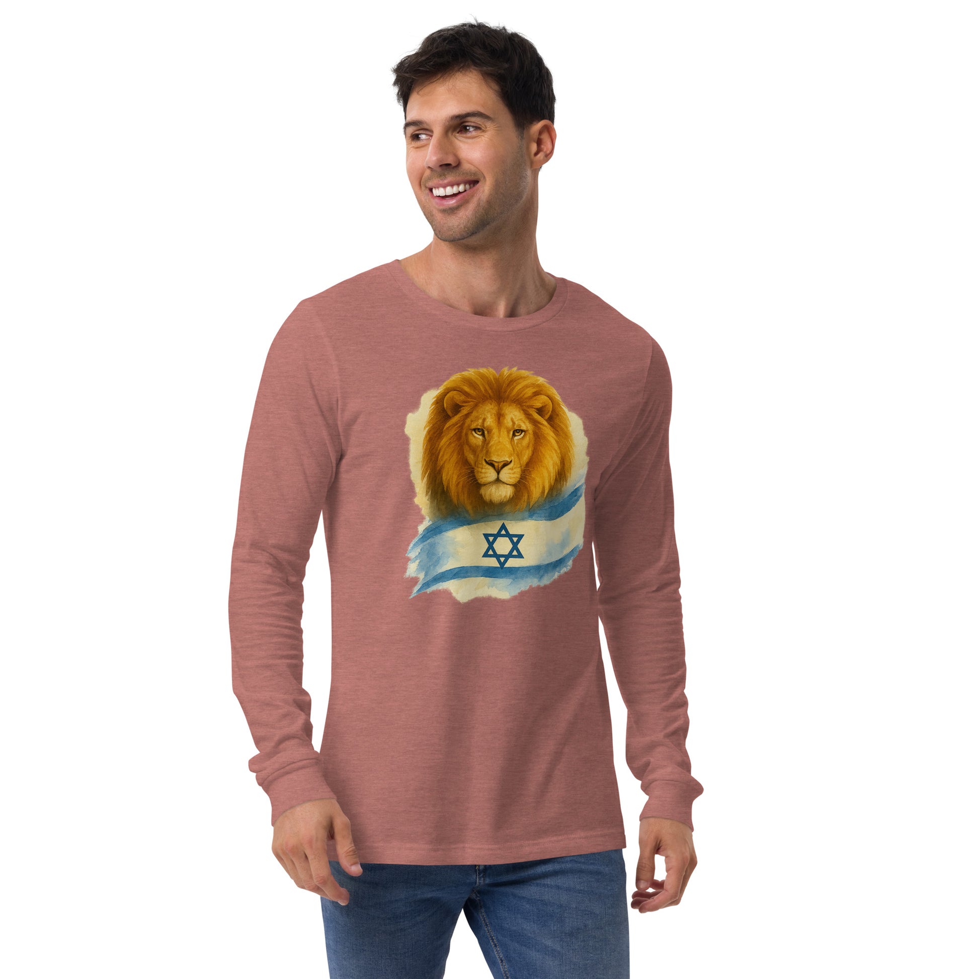 Lion Of Israel Unisex Long Sleeve Tee - American Zionist