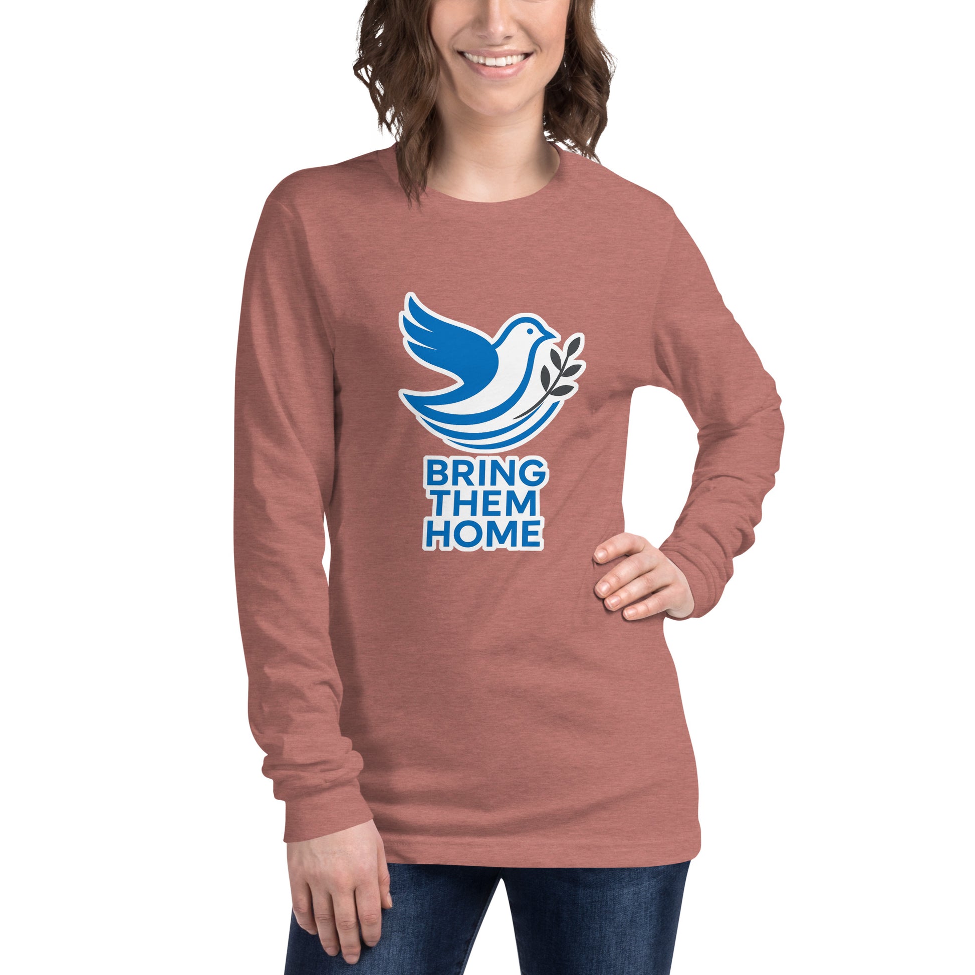 Dove Bring Them Home Unisex Long Sleeve Tee - American Zionist