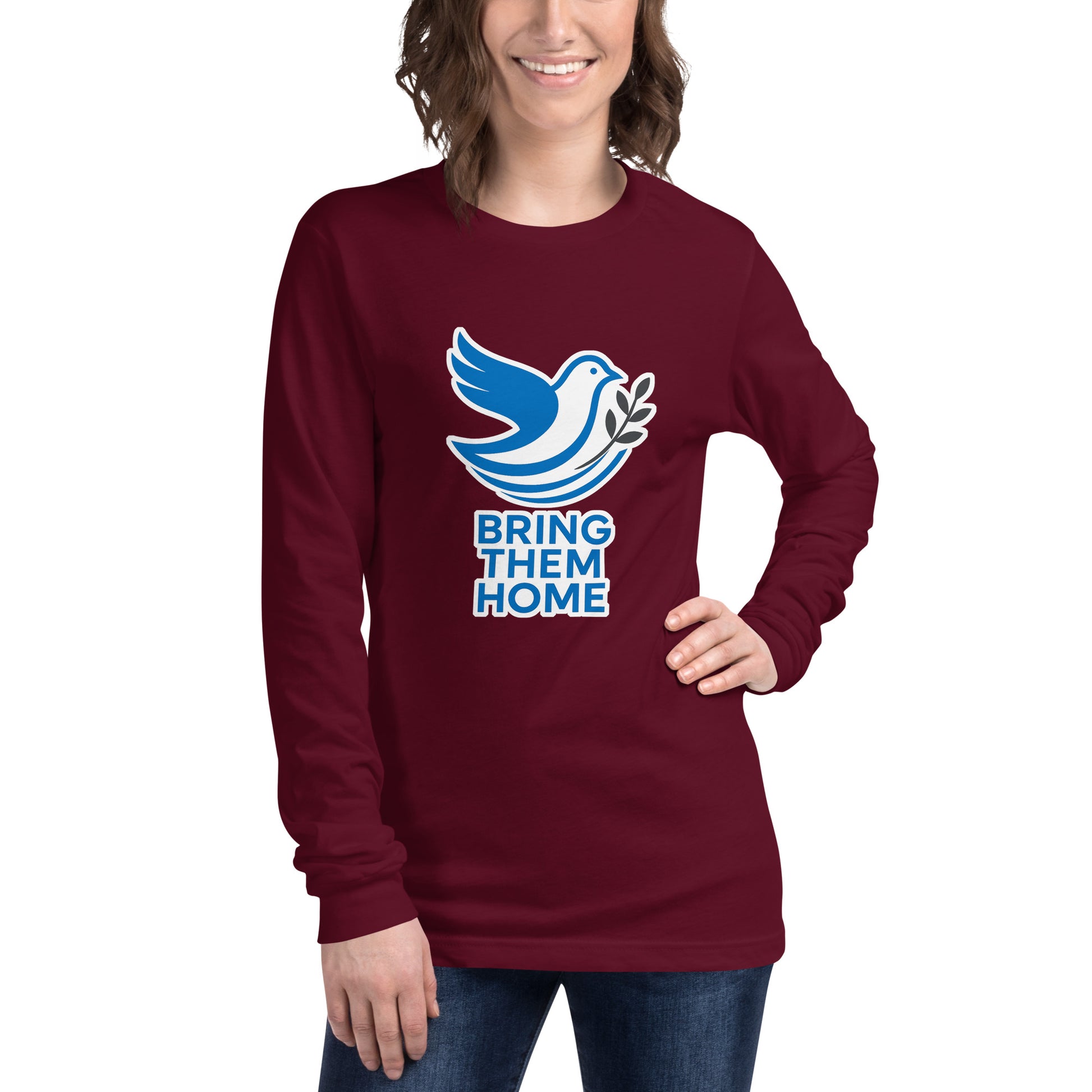 Dove Bring Them Home Unisex Long Sleeve Tee - American Zionist