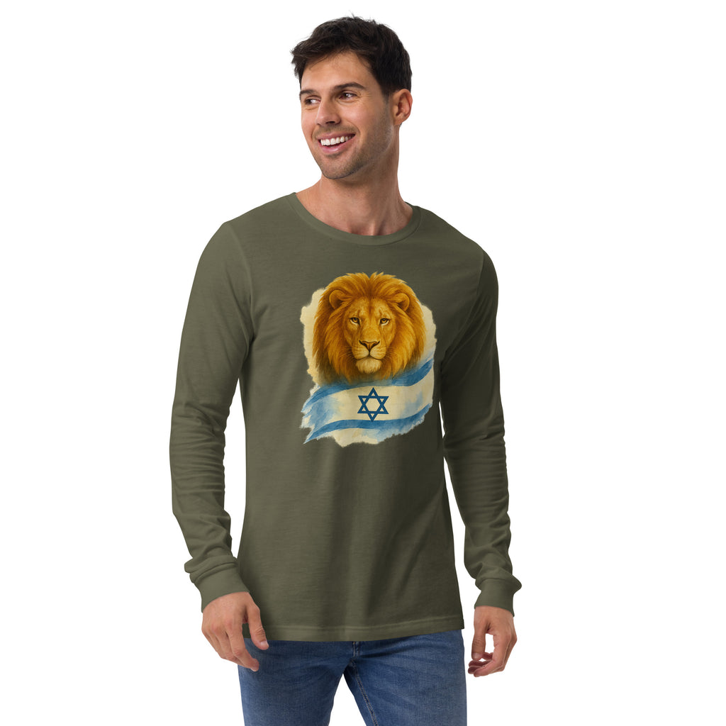 Lion Of Israel Unisex Long Sleeve Tee - American Zionist