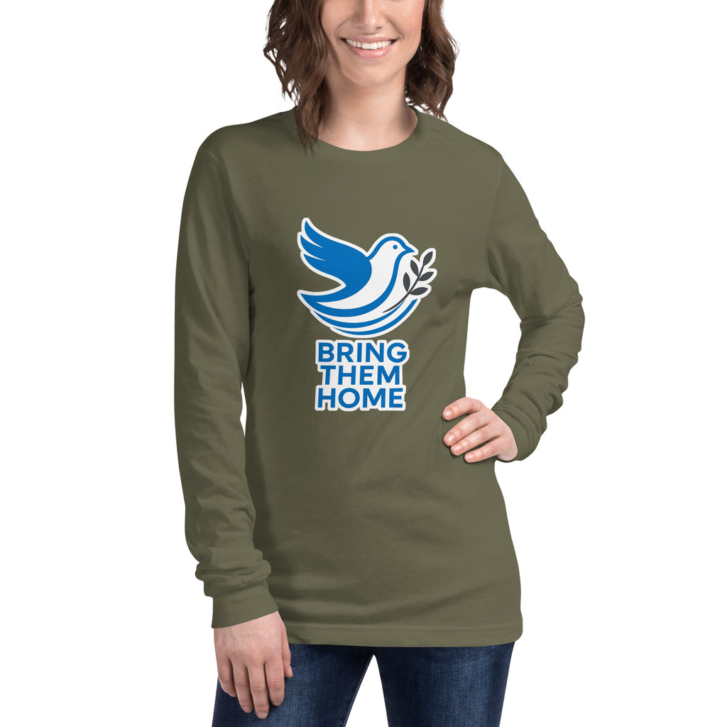 Dove Bring Them Home Unisex Long Sleeve Tee - American Zionist