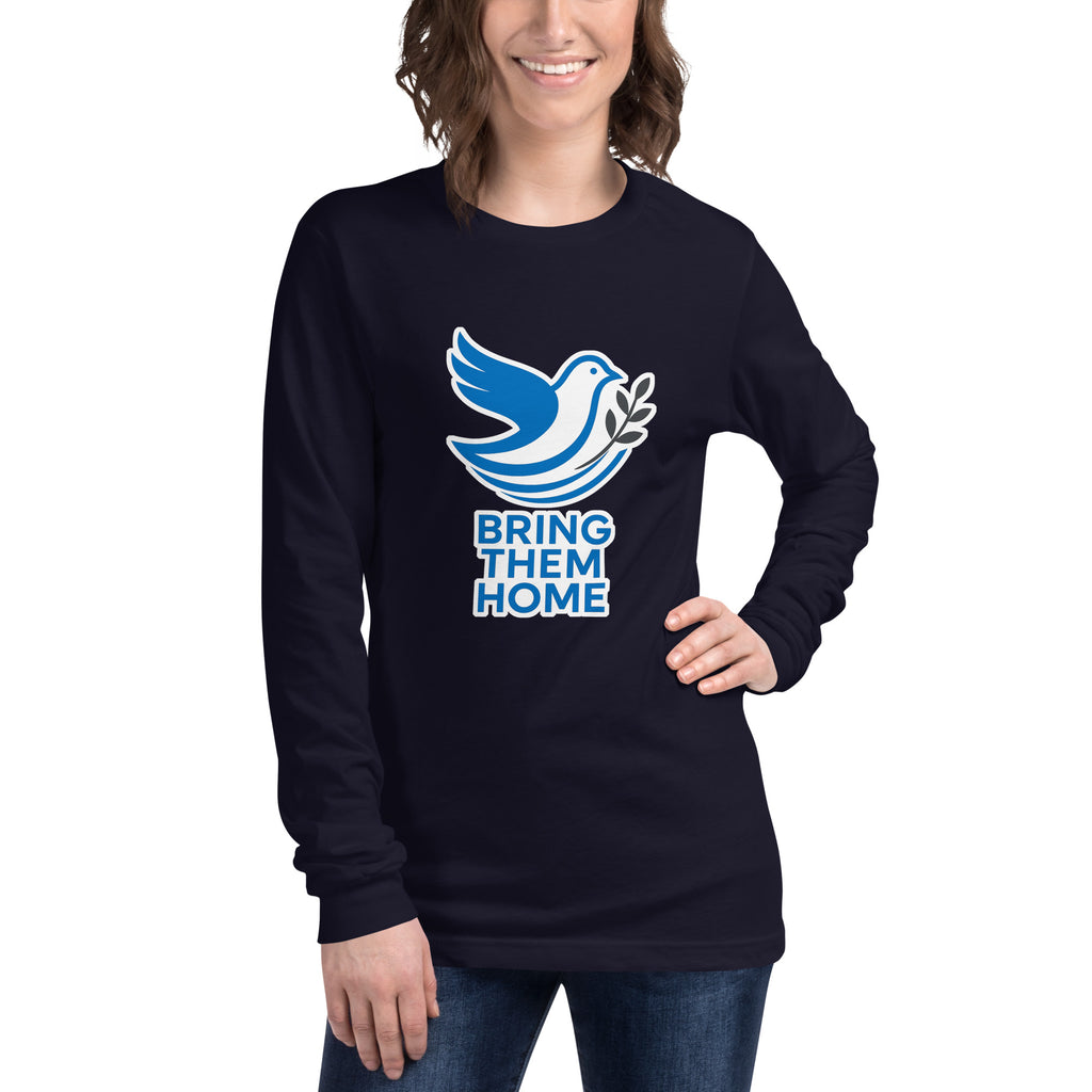 Dove Bring Them Home Unisex Long Sleeve Tee - American Zionist