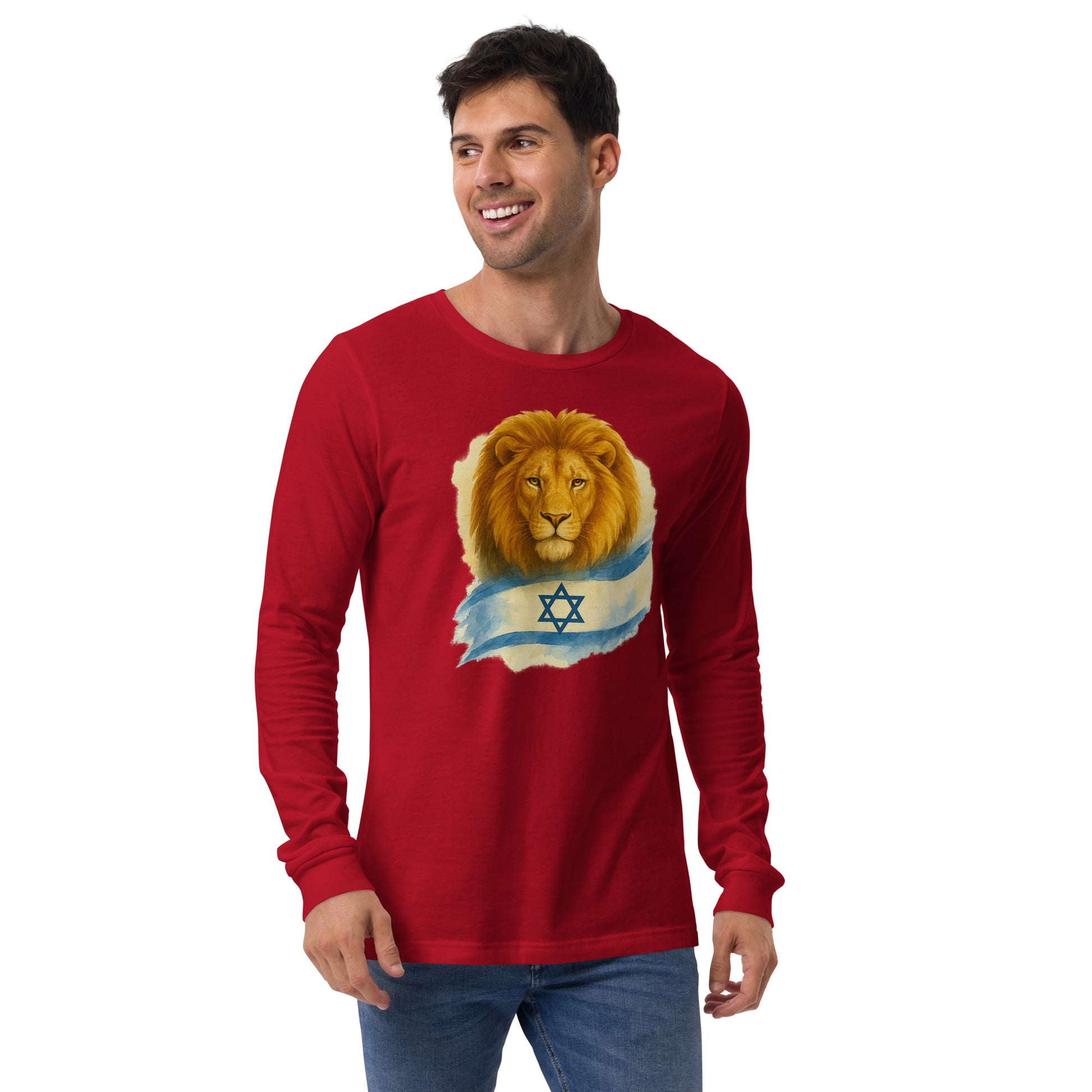 Lion Of Israel Unisex Long Sleeve Tee - American Zionist
