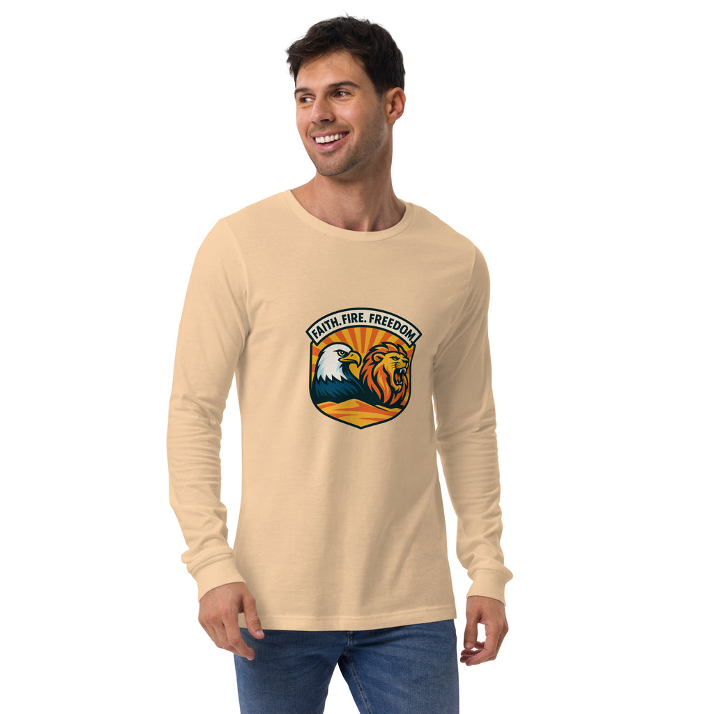 Lions Eagles Rise Unisex Long Sleeve Tee - American Zionist