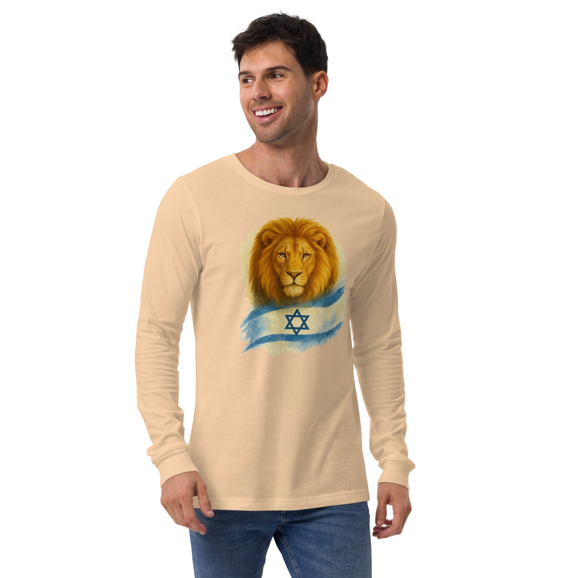 Lion Of Israel Unisex Long Sleeve Tee - American Zionist
