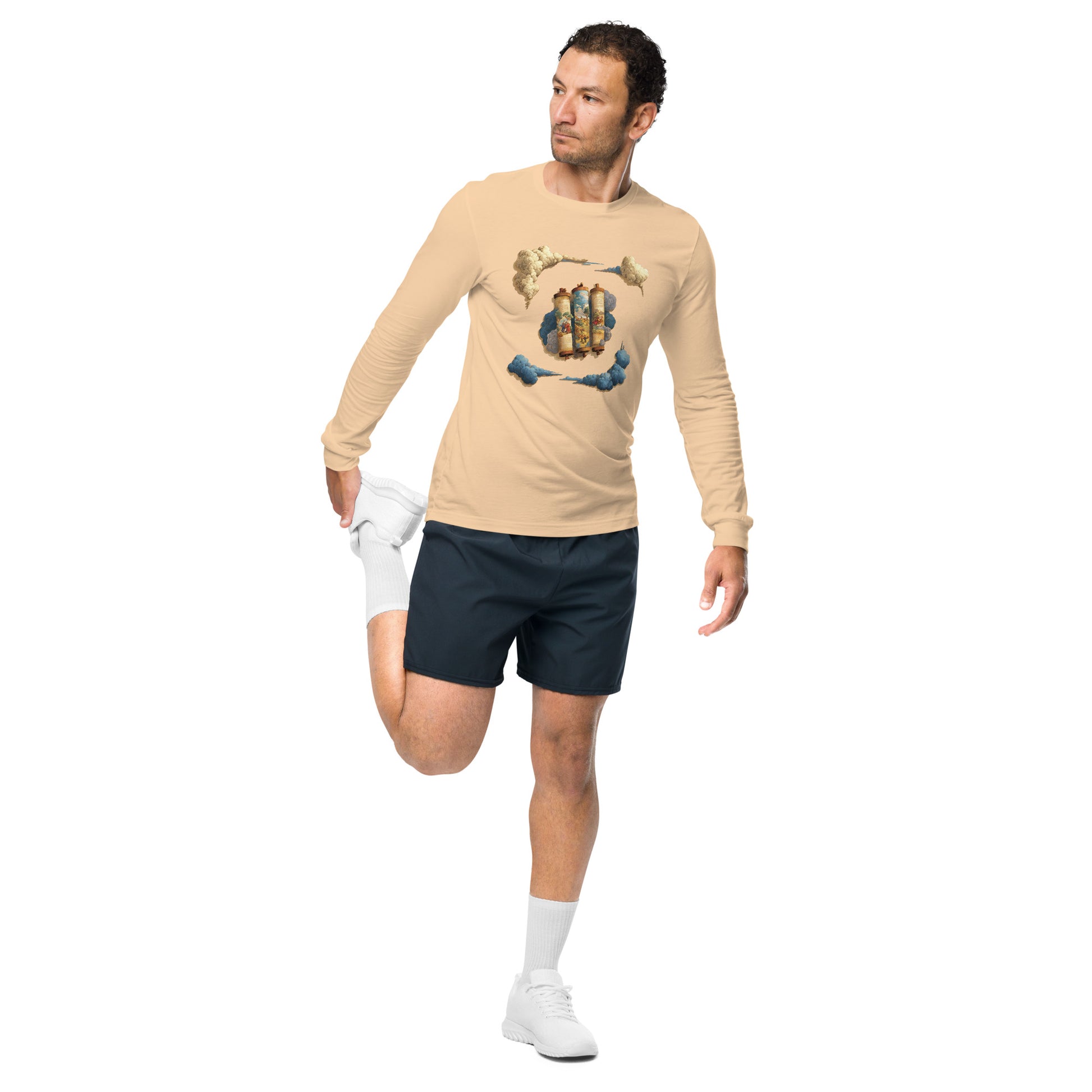 Cloudy Scroll of Moses Unisex Long Sleeve Tee - American Zionist