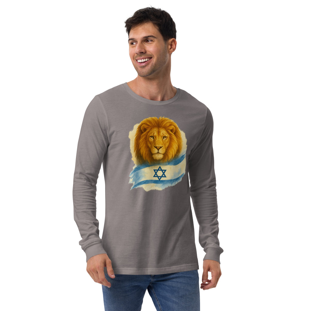 Lion Of Israel Unisex Long Sleeve Tee - American Zionist