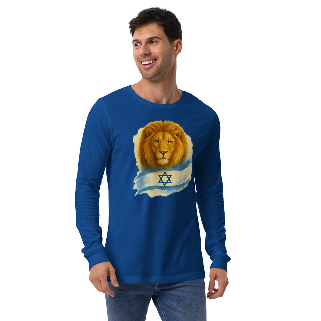 Lion Of Israel Unisex Long Sleeve Tee - American Zionist