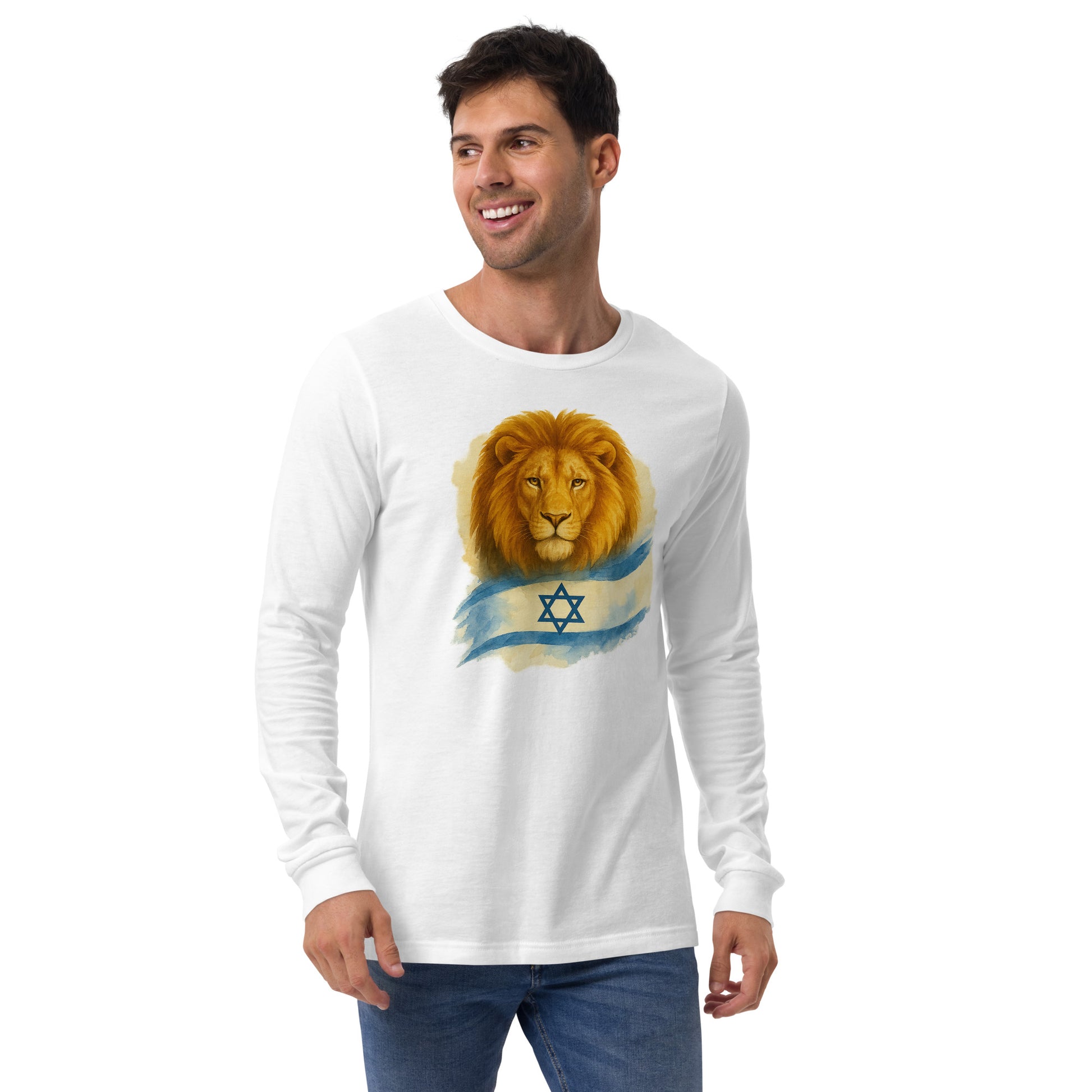 Lion Of Israel Unisex Long Sleeve Tee - American Zionist