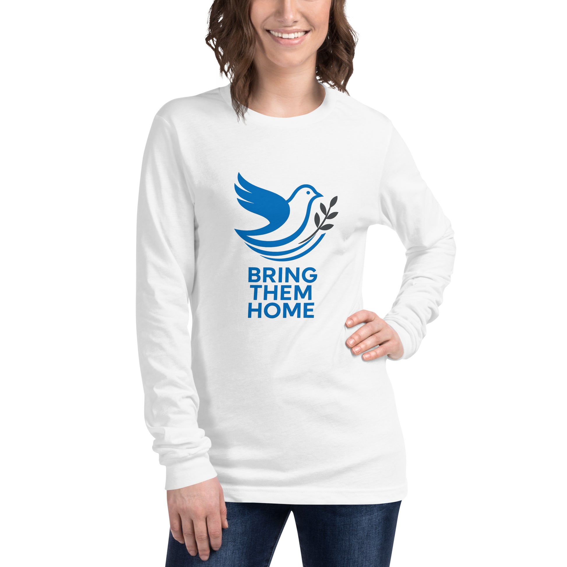 Dove Bring Them Home Unisex Long Sleeve Tee - American Zionist