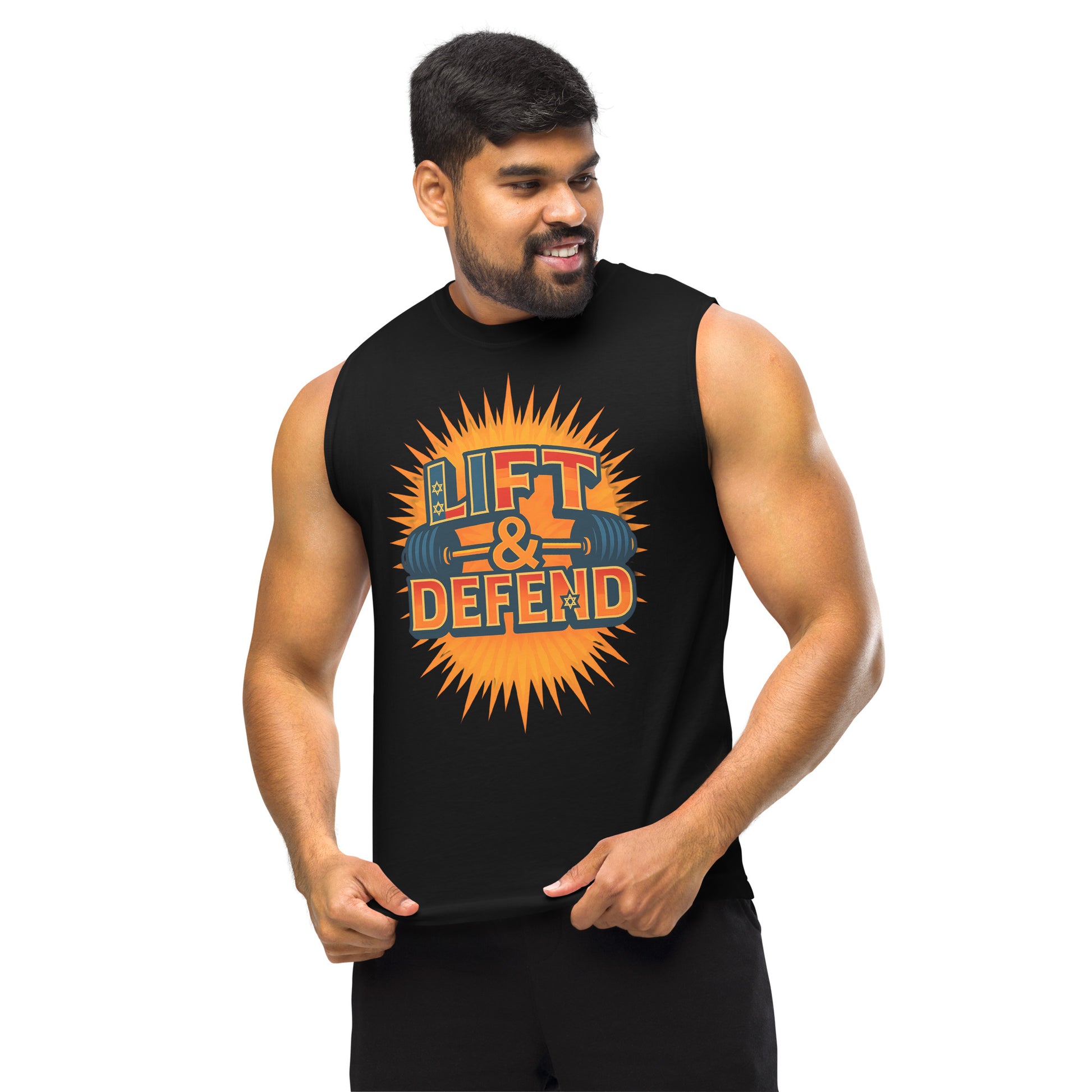 Lift Defend Unisex Muscle Shirt - American Zionist
