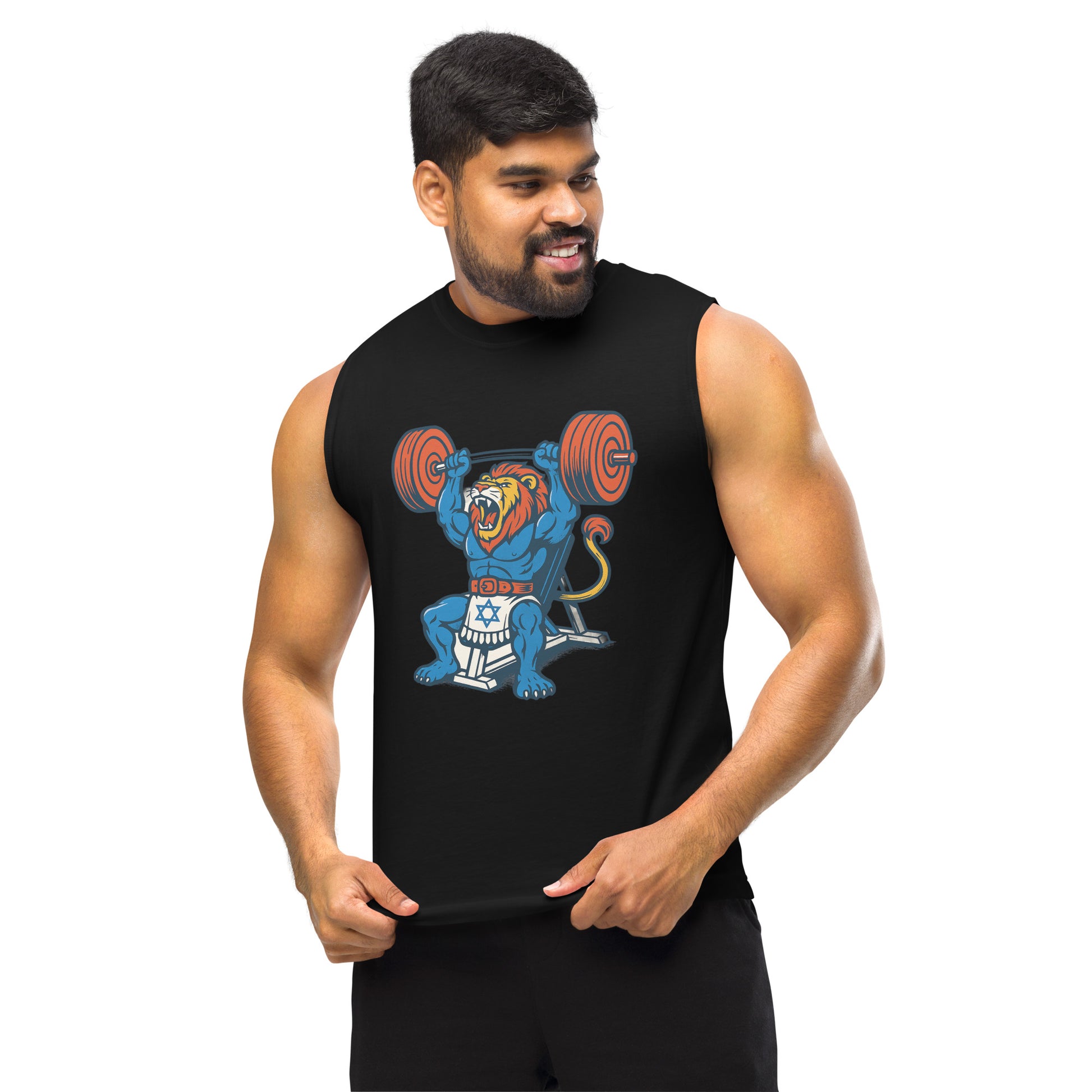 Swole Lion Unisex Muscle Shirt - American Zionist