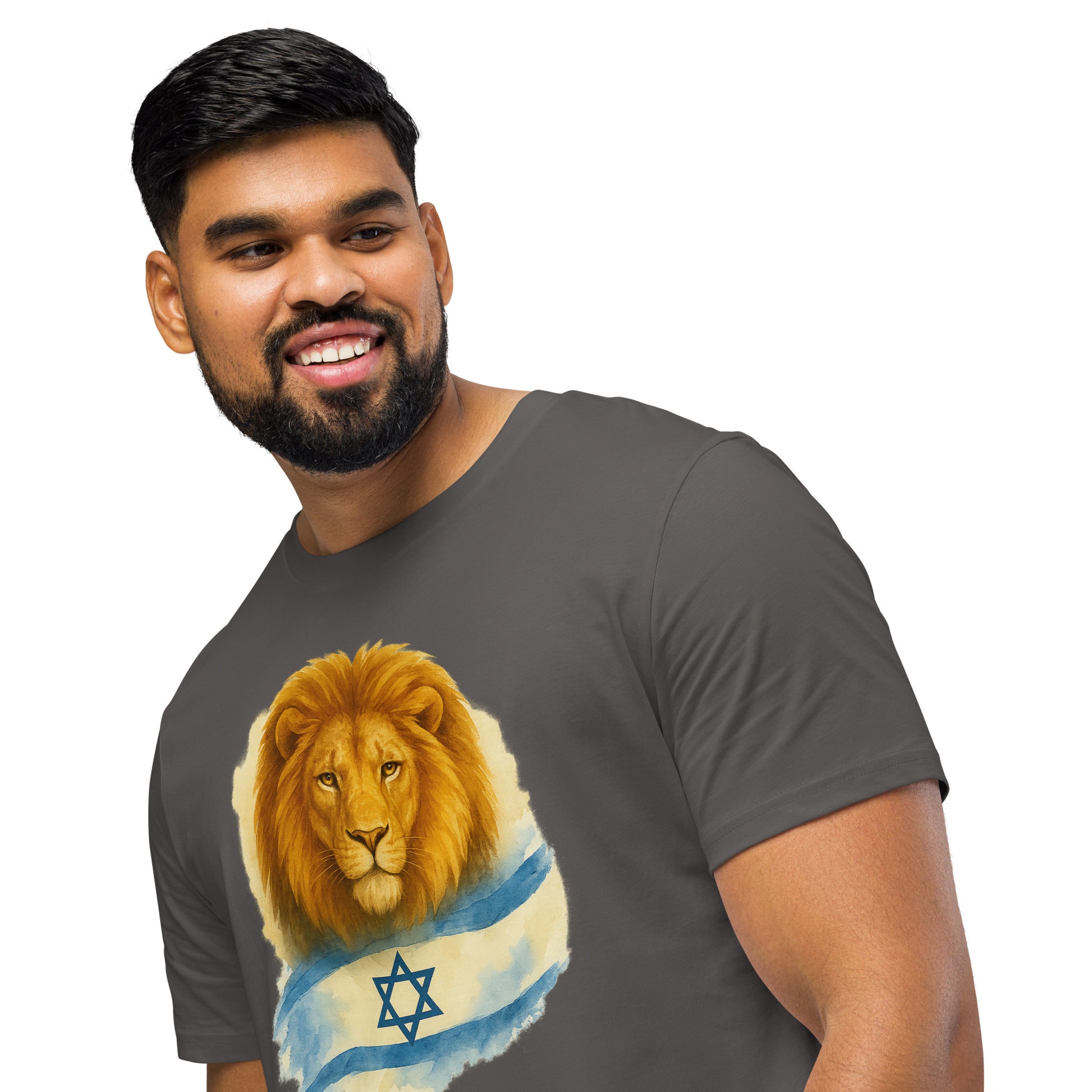 Lion Of Israel Unisex Organic Mid - Light T-Shirt - American Zionist