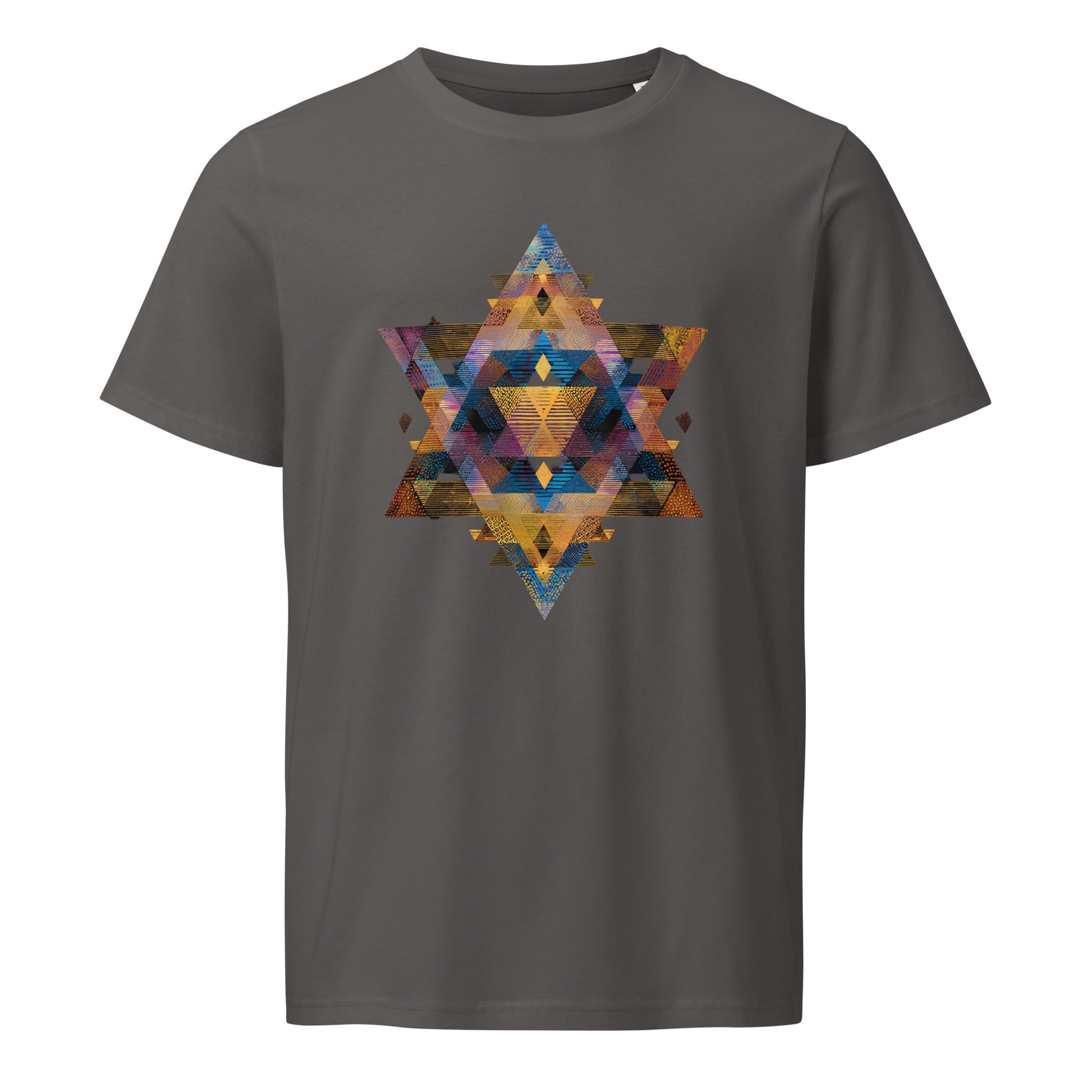 Star of David Geometric Unisex Organic Mid - Light T-Shirt - American Zionist