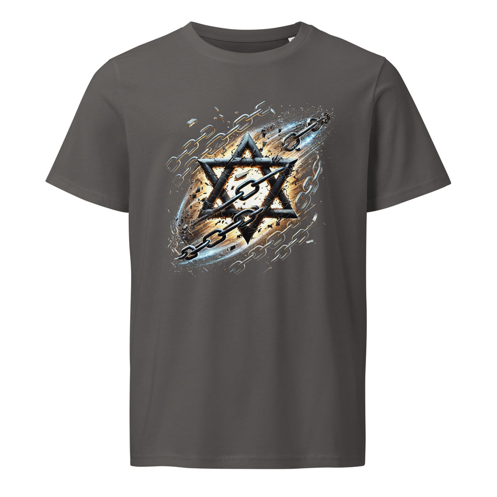 Galaxy Star of David Organic Mid - Light T-Shirt - American Zionist