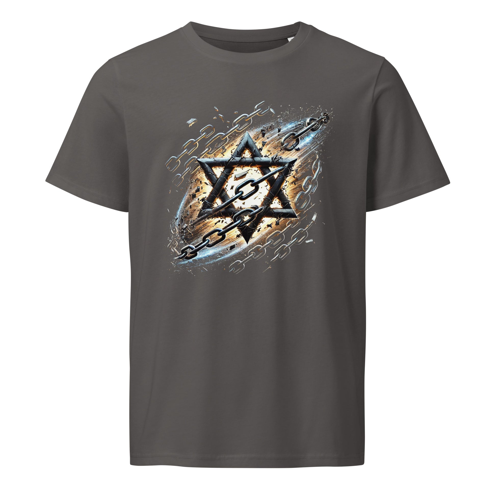 Galaxy Star of David Organic Mid - Light T-Shirt - American Zionist