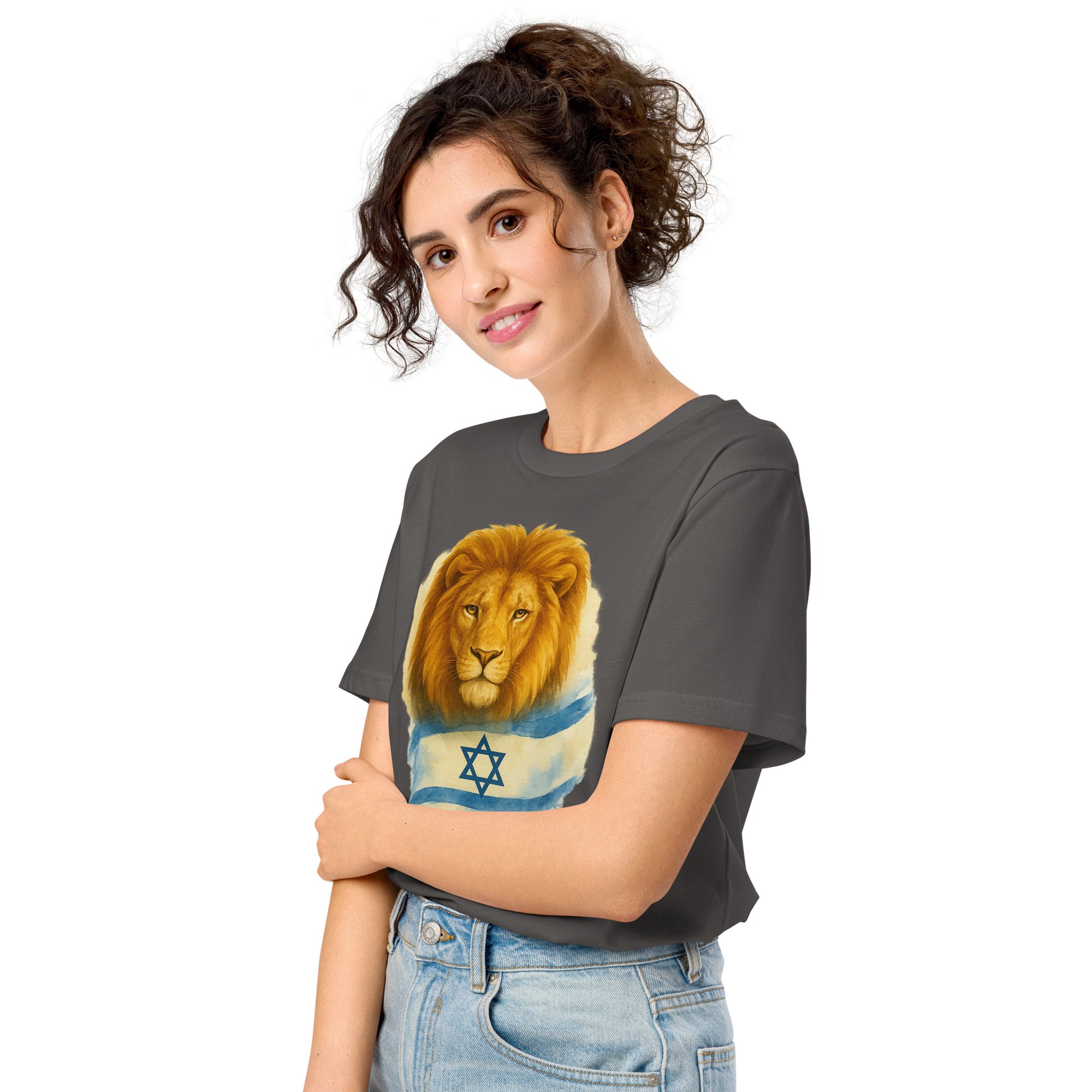Lion Of Israel Unisex Organic Mid - Light T-Shirt - American Zionist