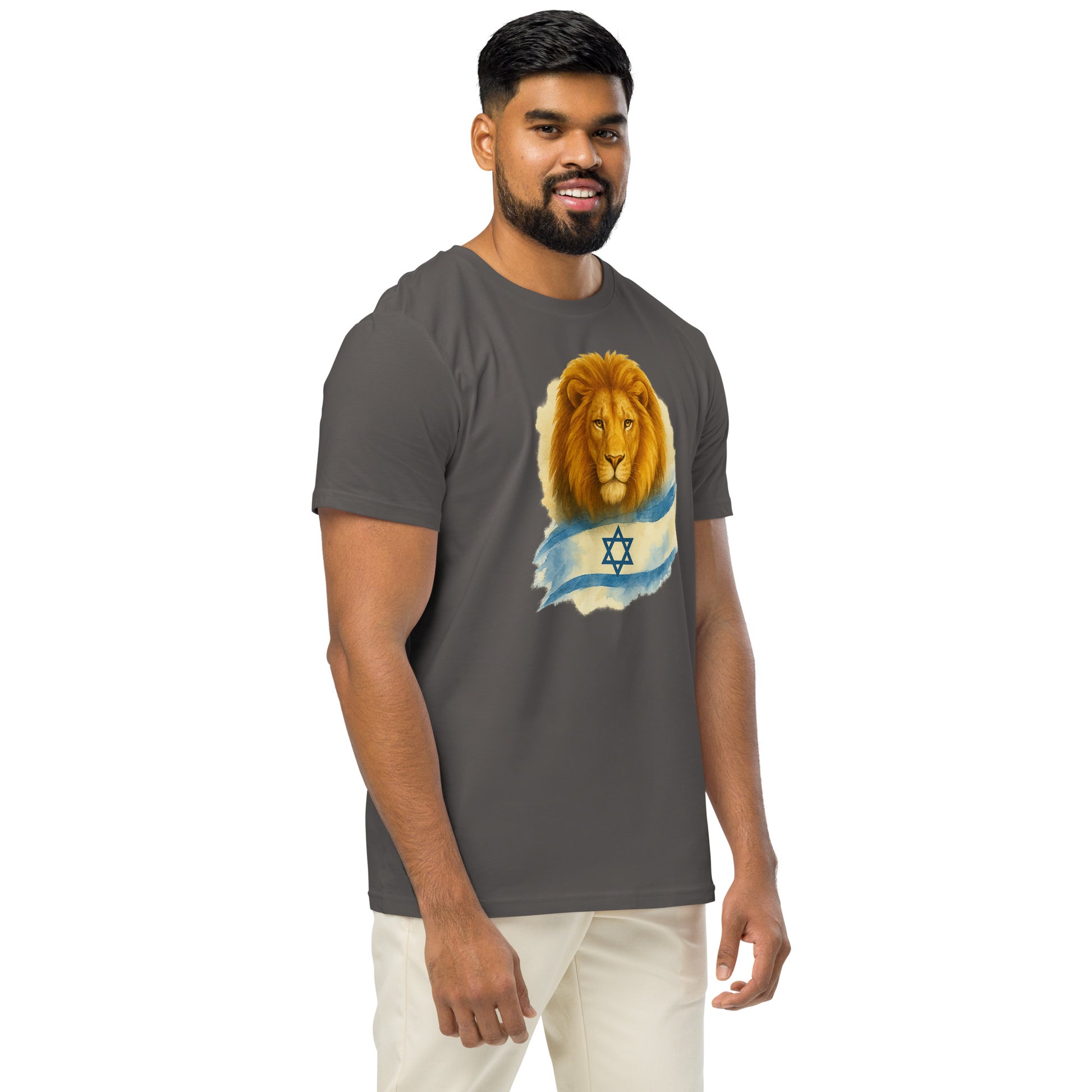 Lion Of Israel Unisex Organic Mid - Light T-Shirt - American Zionist