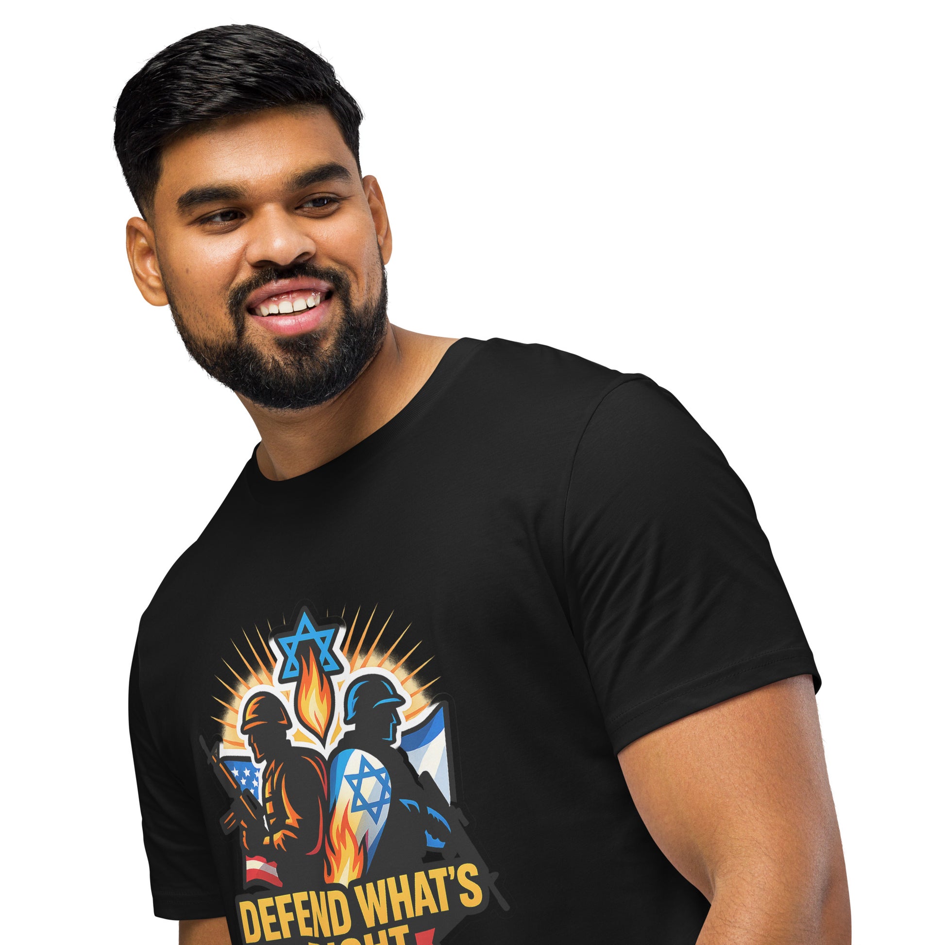 Defend Whats Right Unisex Organic Mid - Light T-Shirt - American Zionist