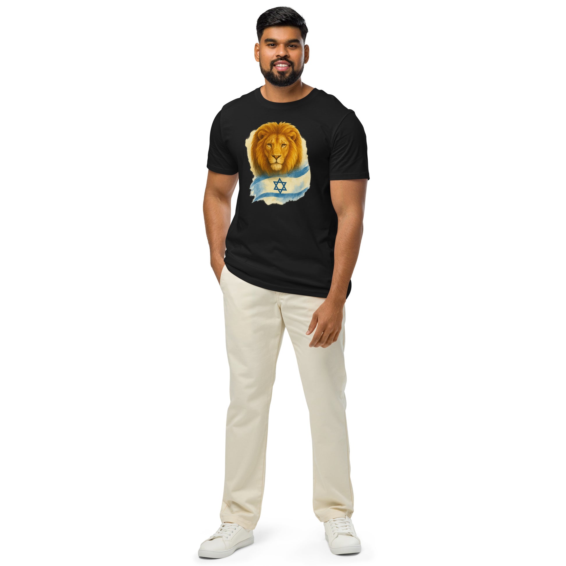 Lion Of Israel Unisex Organic Mid - Light T-Shirt - American Zionist