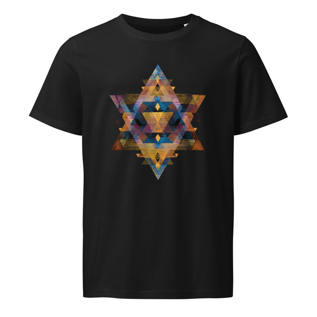 Star of David Geometric Unisex Organic Mid - Light T-Shirt - American Zionist