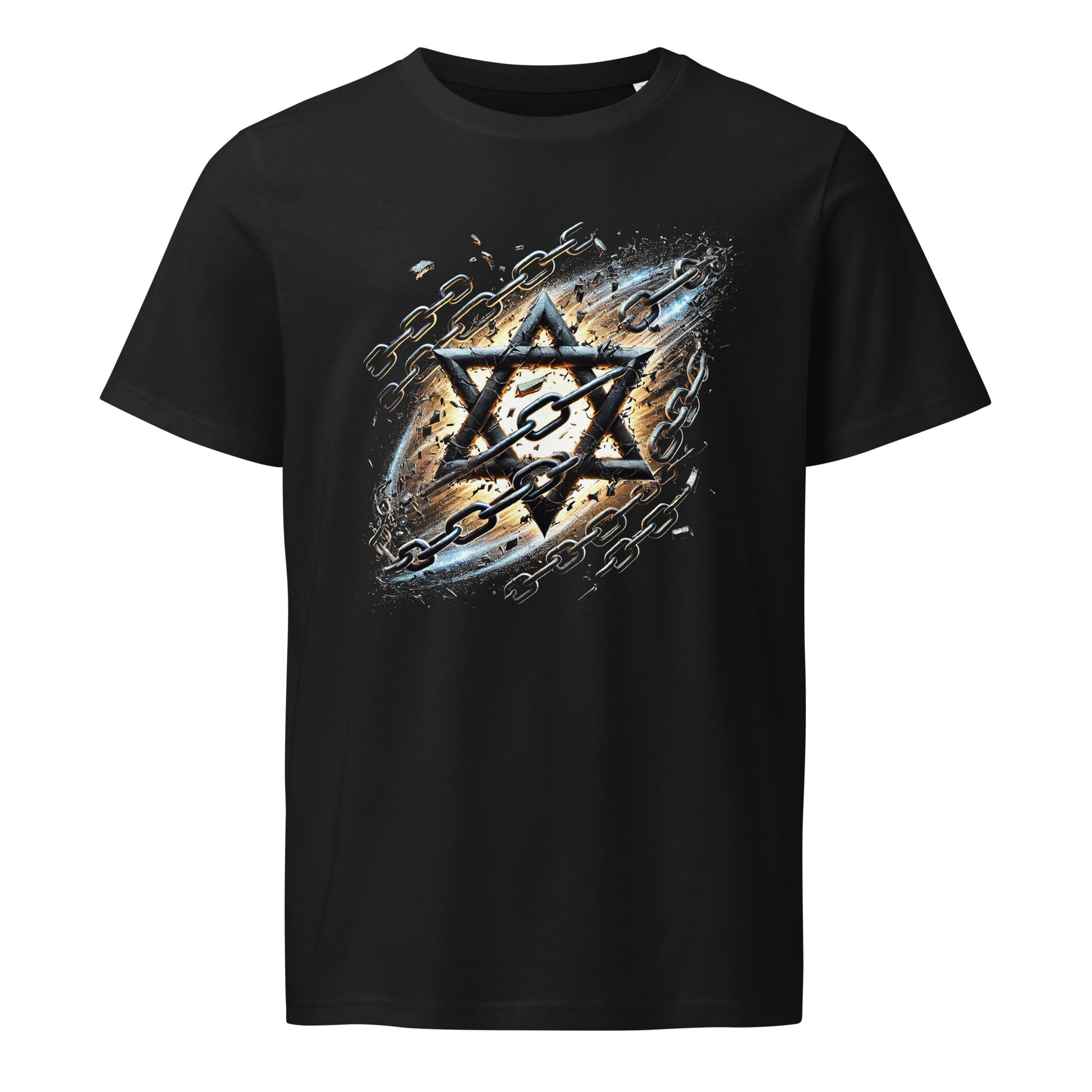 Galaxy Star of David Organic Mid - Light T-Shirt - American Zionist