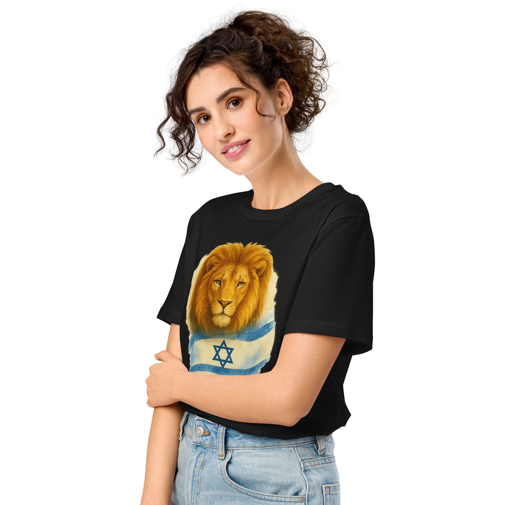 Lion Of Israel Unisex Organic Mid - Light T-Shirt - American Zionist