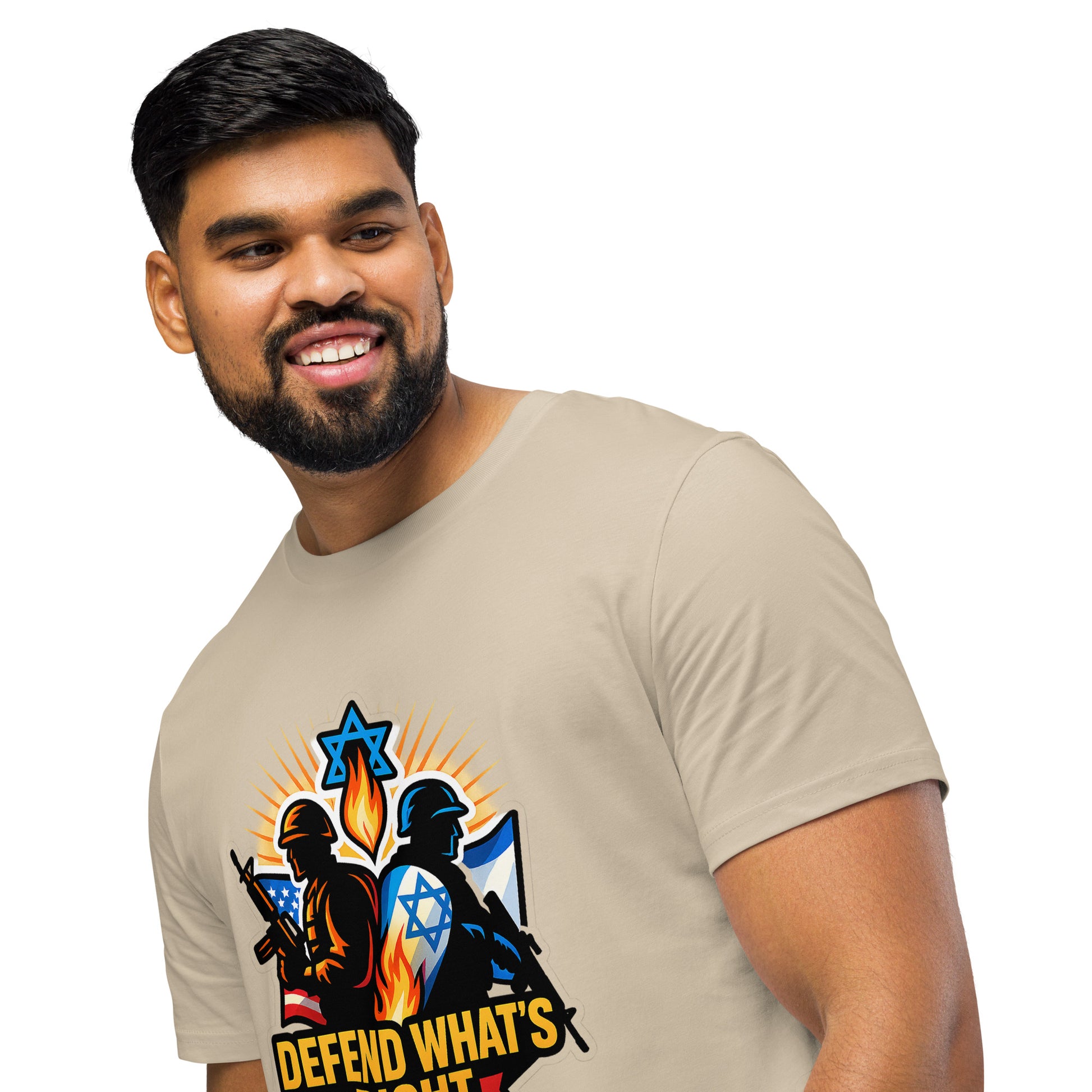 Defend Whats Right Unisex Organic Mid - Light T-Shirt - American Zionist