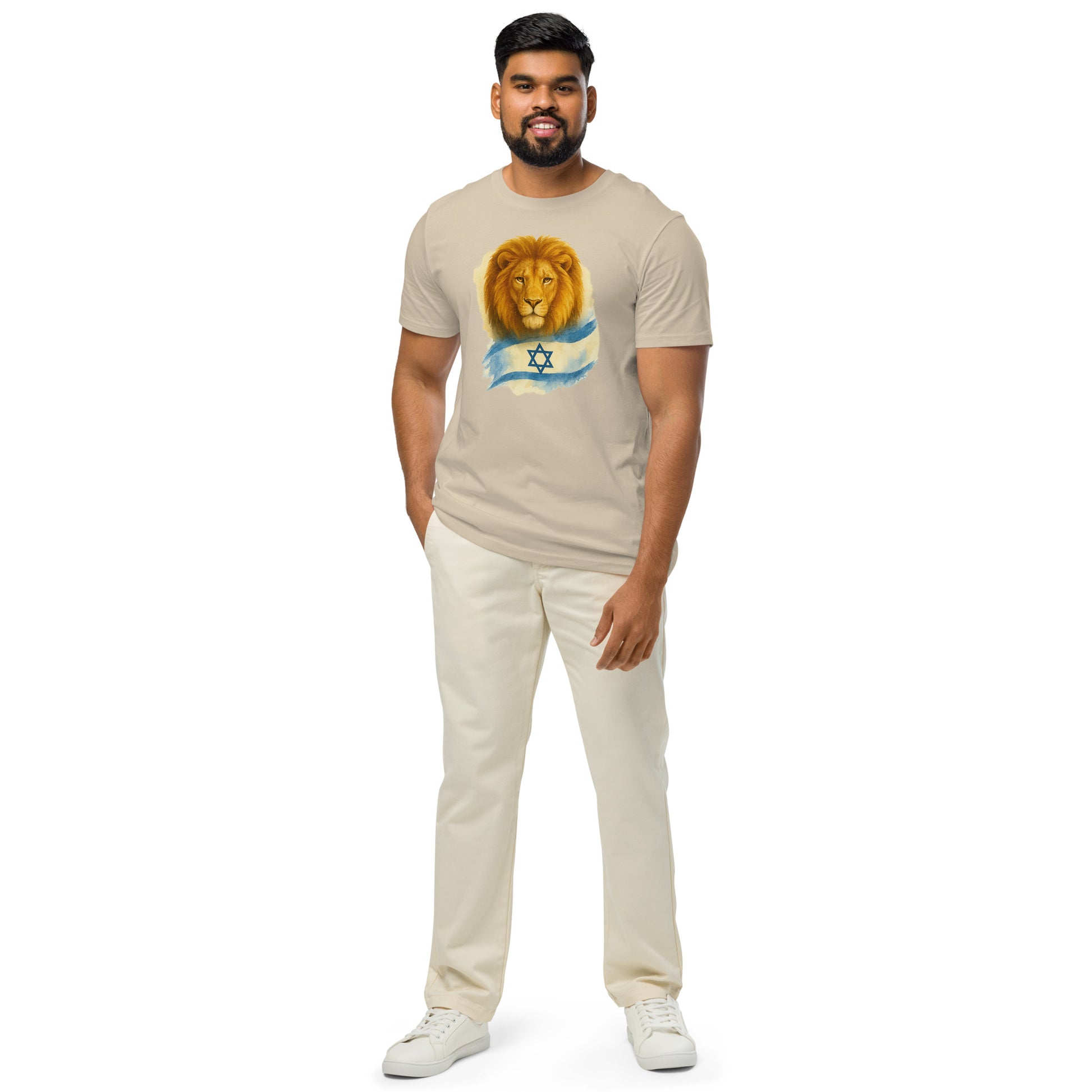 Lion Of Israel Unisex Organic Mid - Light T-Shirt - American Zionist
