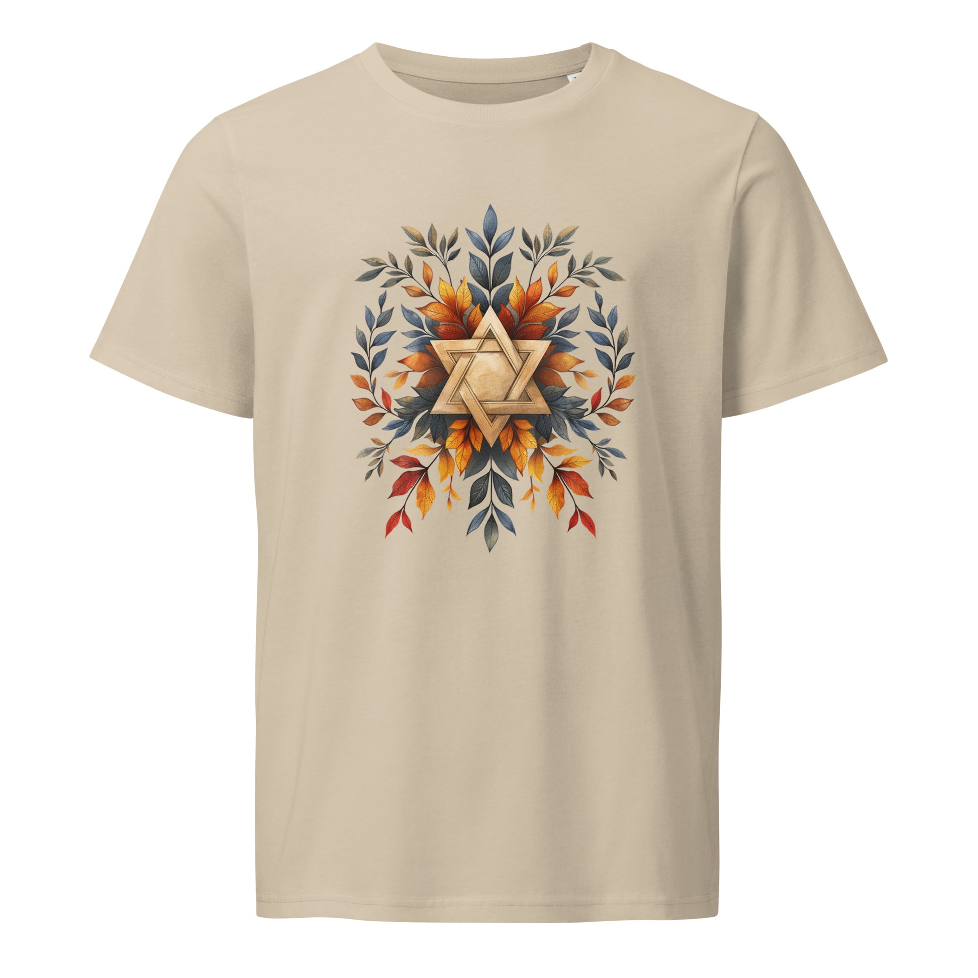 Star of David Wreath Unisex Organic Mid - Light T-Shirt - American Zionist