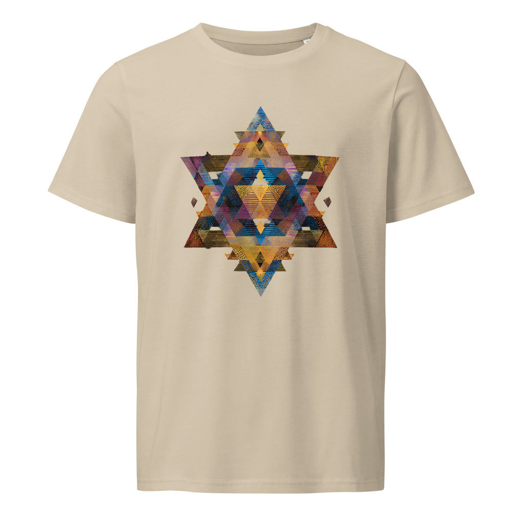 Star of David Geometric Unisex Organic Mid - Light T-Shirt - American Zionist