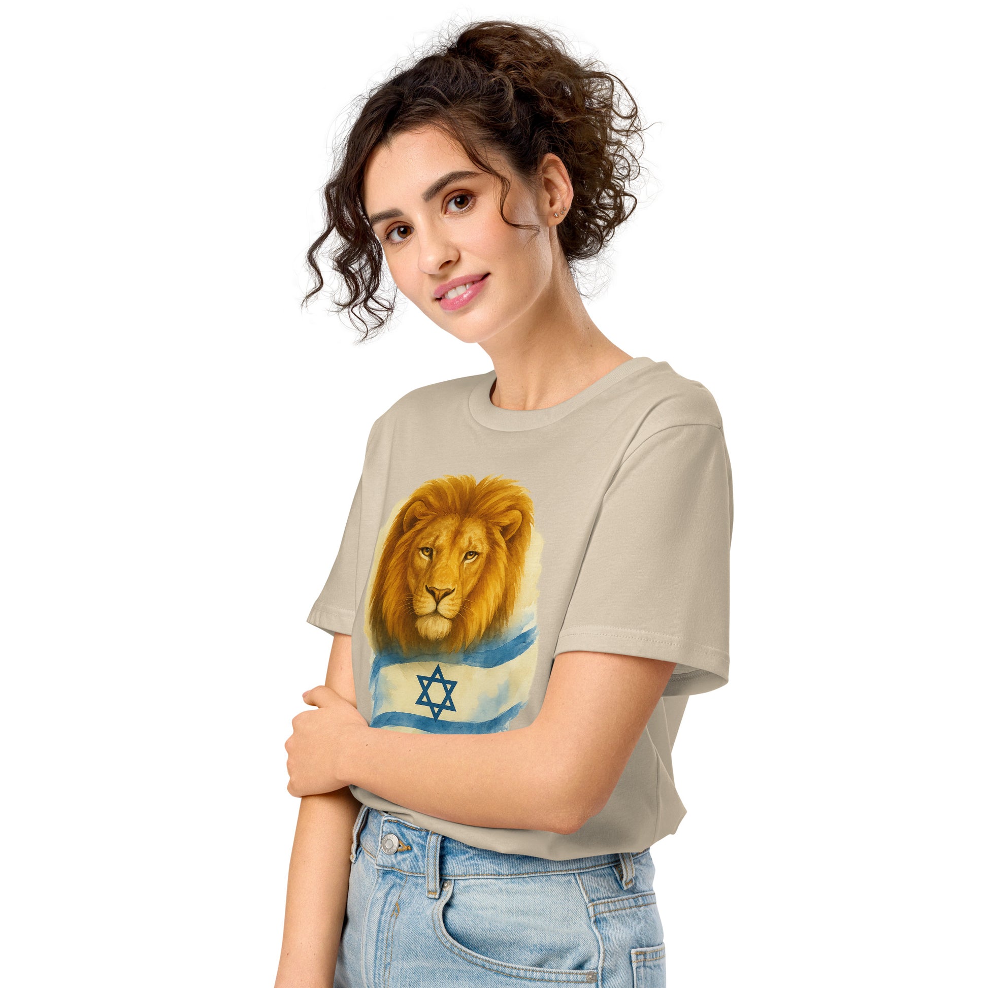 Lion Of Israel Unisex Organic Mid - Light T-Shirt - American Zionist