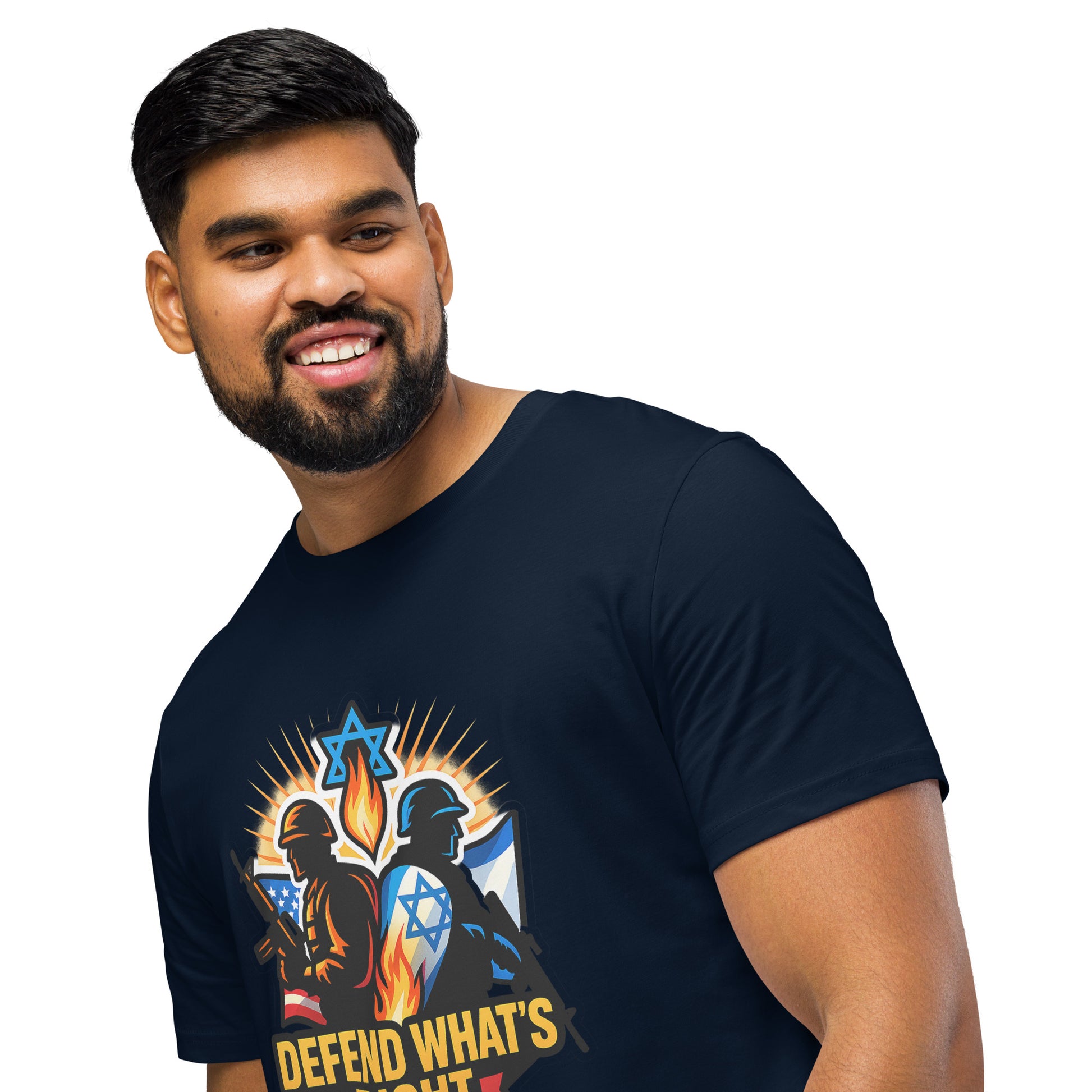 Defend Whats Right Unisex Organic Mid - Light T-Shirt - American Zionist