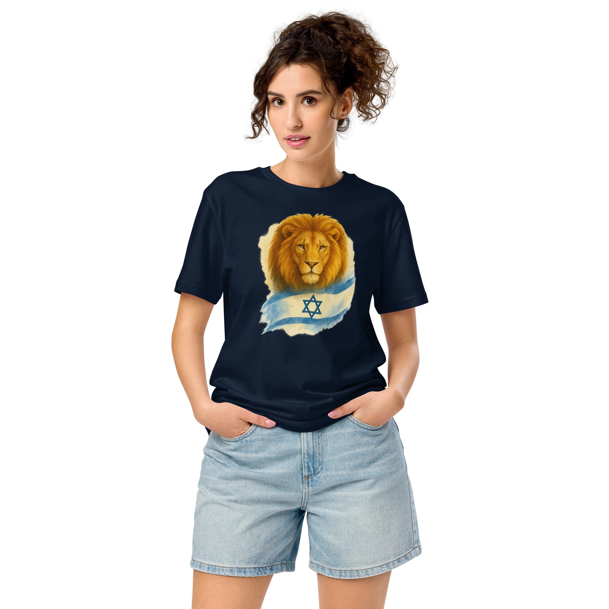 Lion Of Israel Unisex Organic Mid - Light T-Shirt - American Zionist