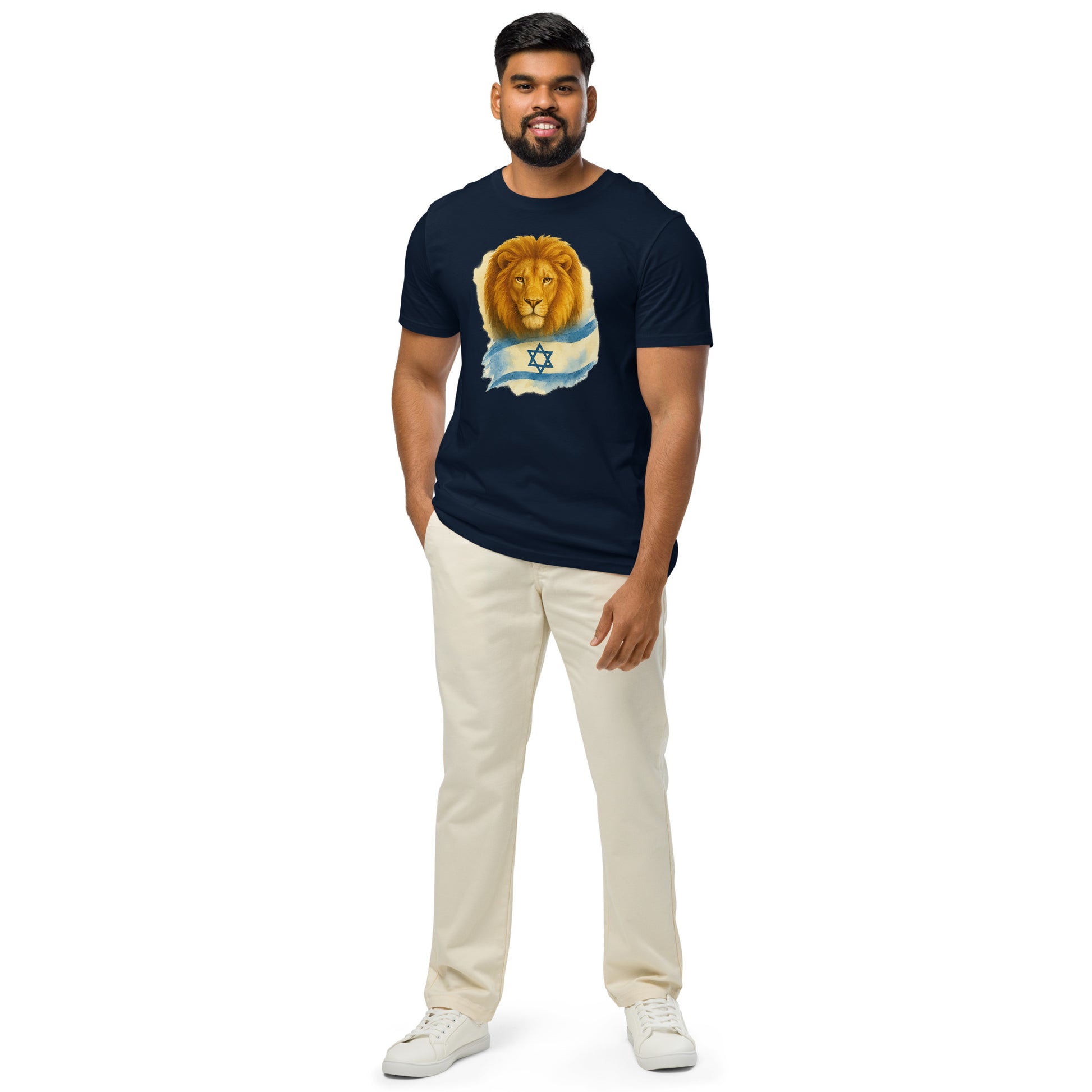 Lion Of Israel Unisex Organic Mid - Light T-Shirt - American Zionist
