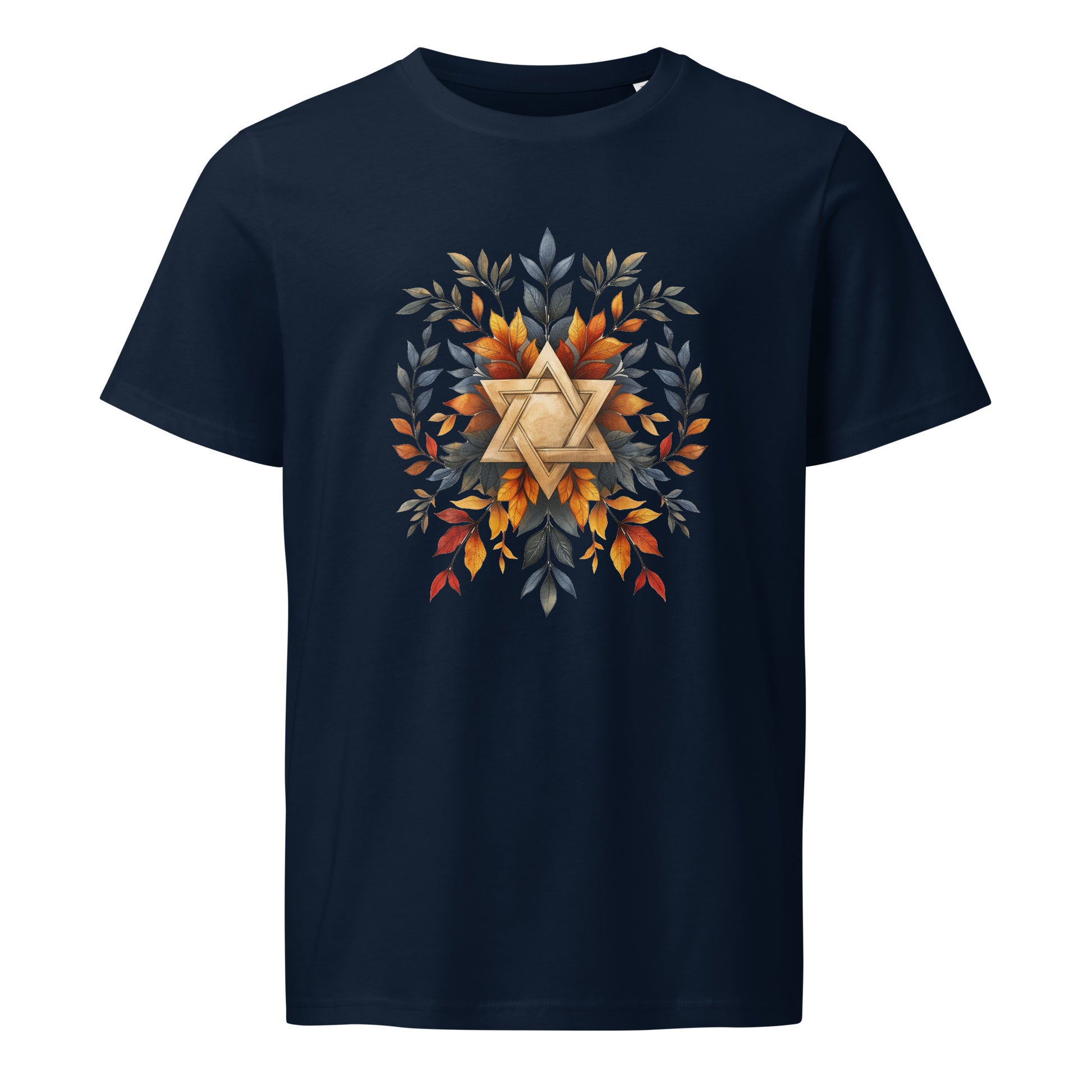 Star of David Wreath Unisex Organic Mid - Light T-Shirt - American Zionist