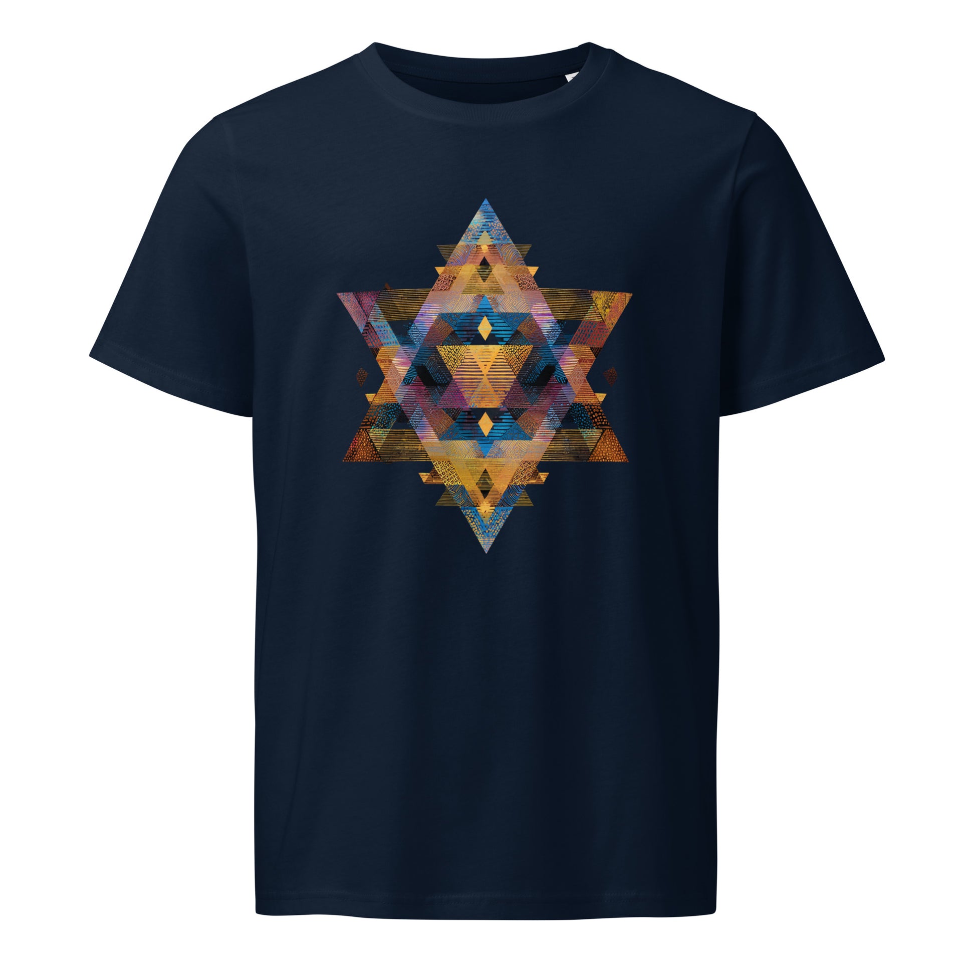 Star of David Geometric Unisex Organic Mid - Light T-Shirt - American Zionist