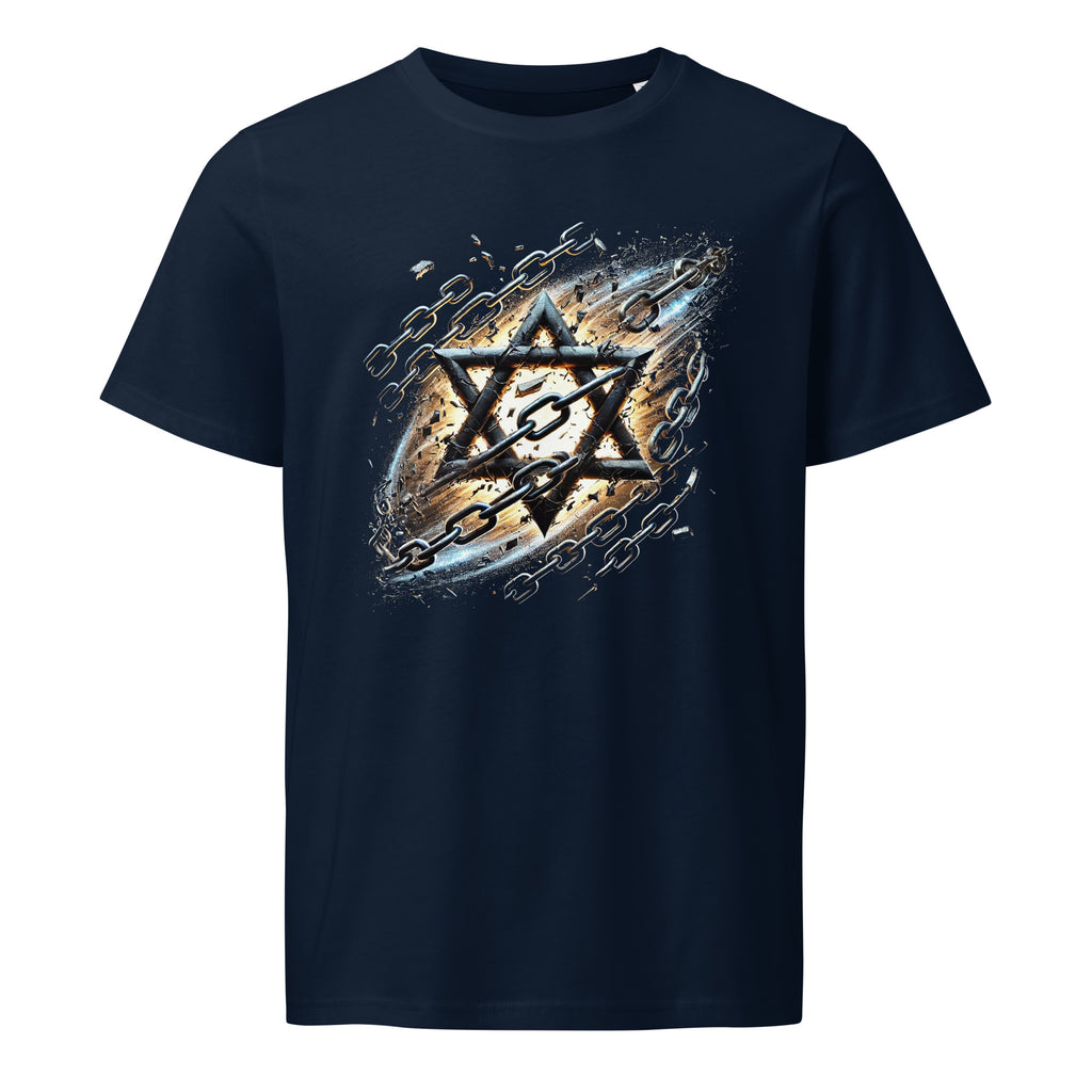Galaxy Star of David Organic Mid - Light T-Shirt - American Zionist