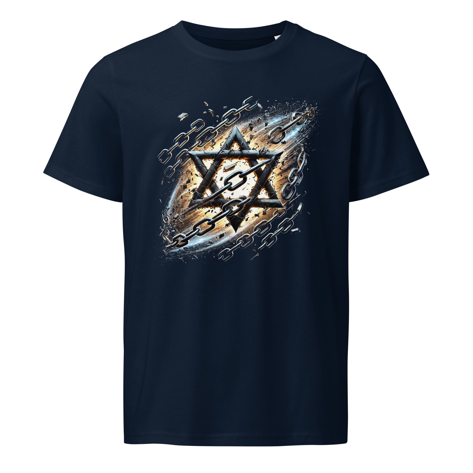 Galaxy Star of David Organic Mid - Light T-Shirt - American Zionist