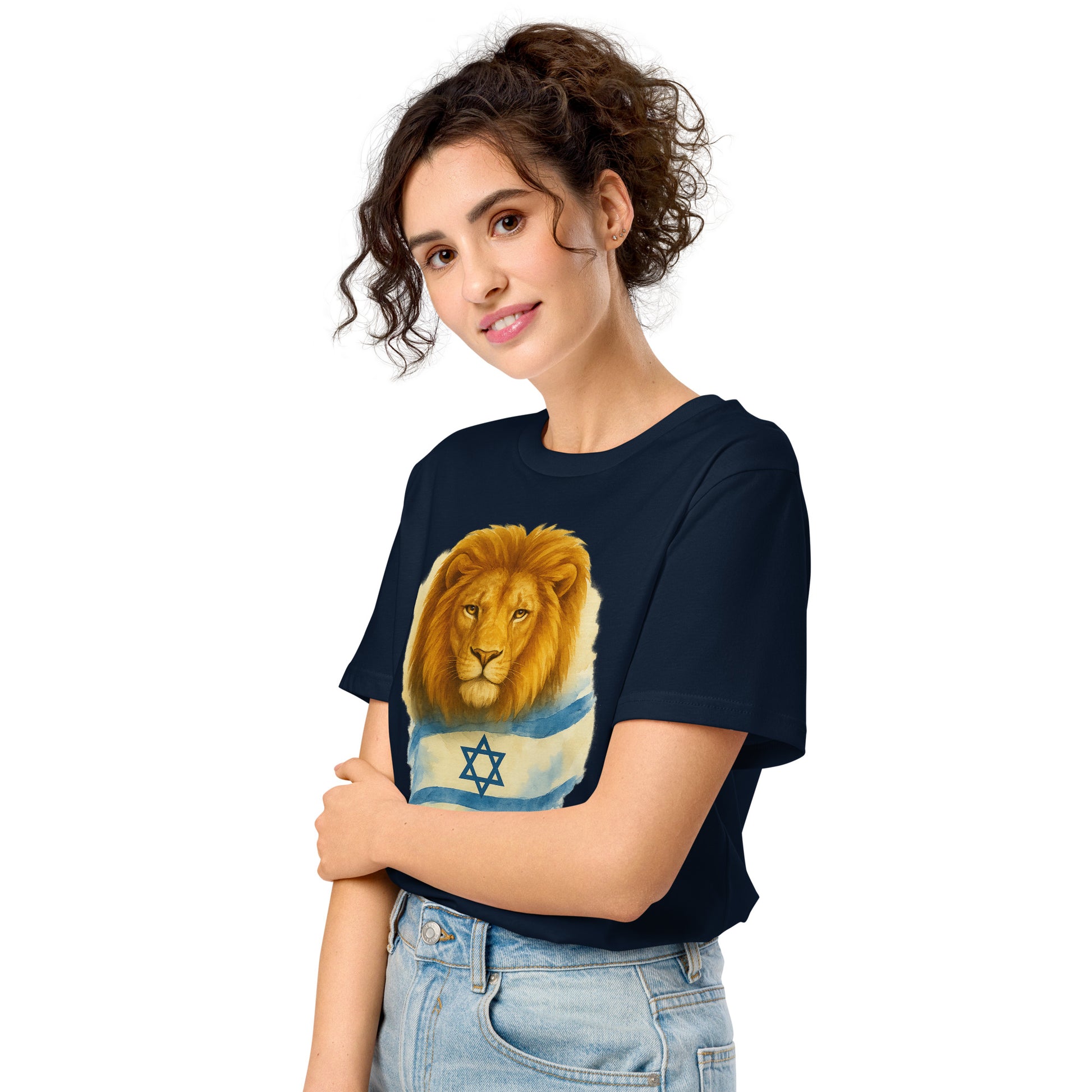 Lion Of Israel Unisex Organic Mid - Light T-Shirt - American Zionist