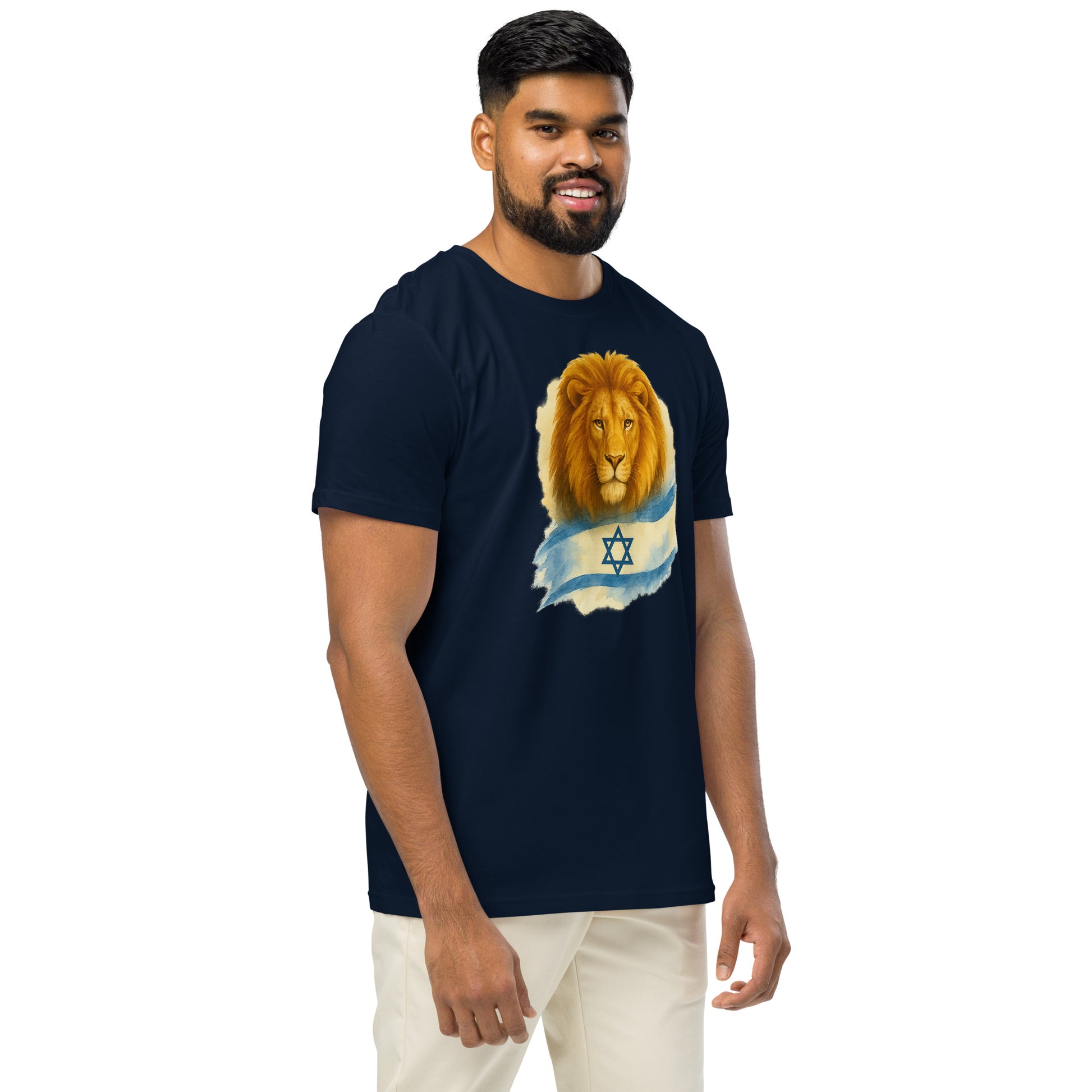 Lion Of Israel Unisex Organic Mid - Light T-Shirt - American Zionist