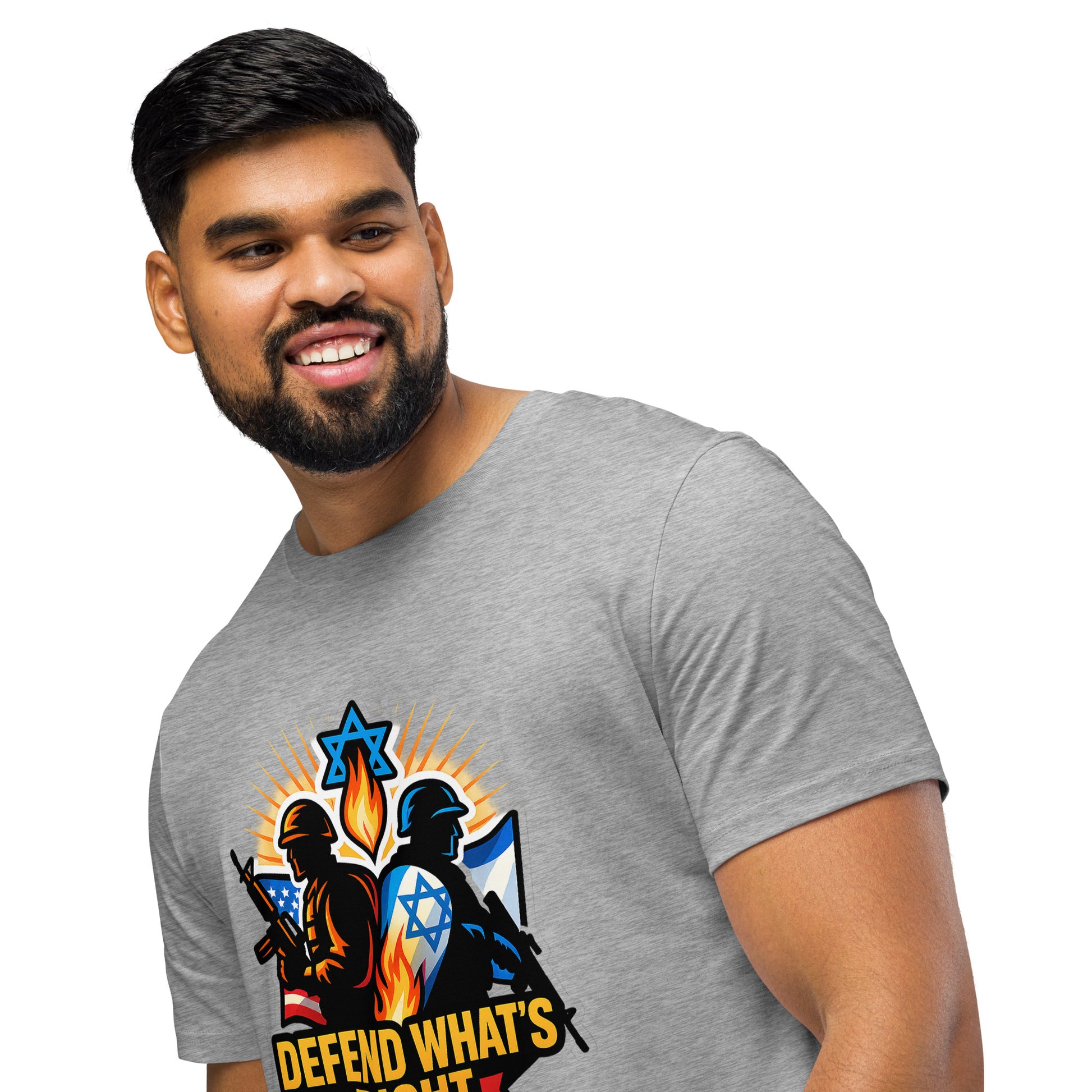 Defend Whats Right Unisex Organic Mid - Light T-Shirt - American Zionist