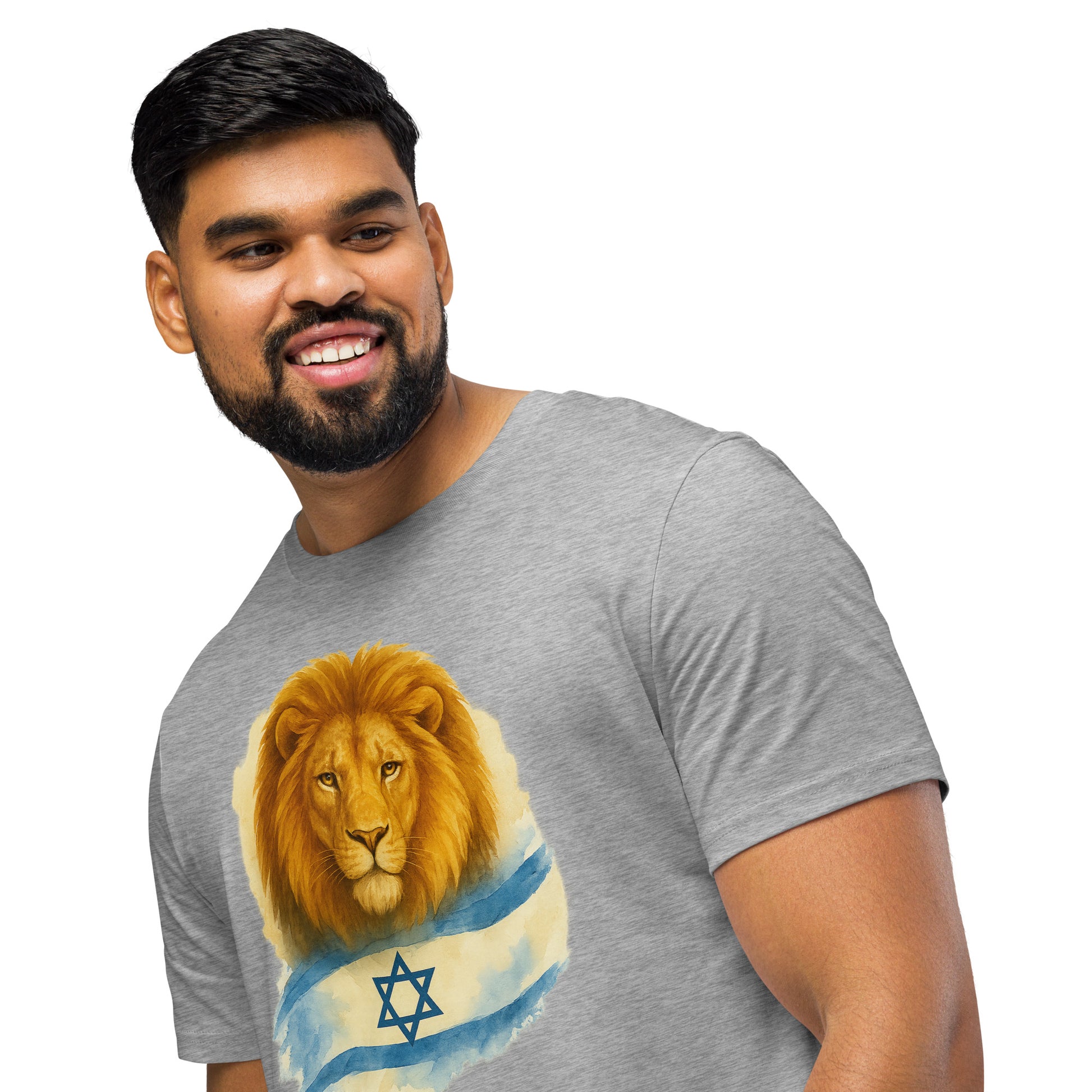 Lion Of Israel Unisex Organic Mid - Light T-Shirt - American Zionist