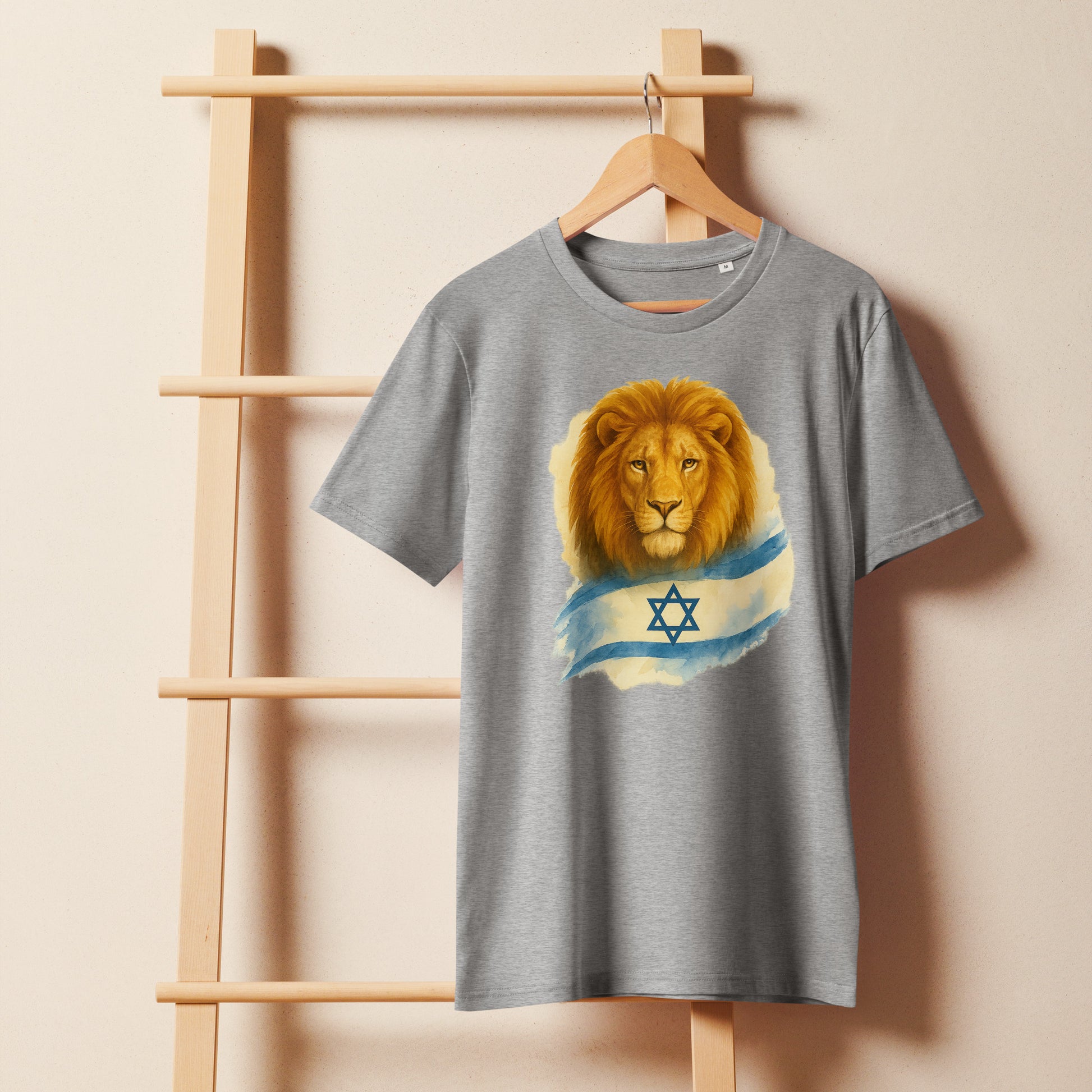 Lion Of Israel Unisex Organic Mid - Light T-Shirt - American Zionist