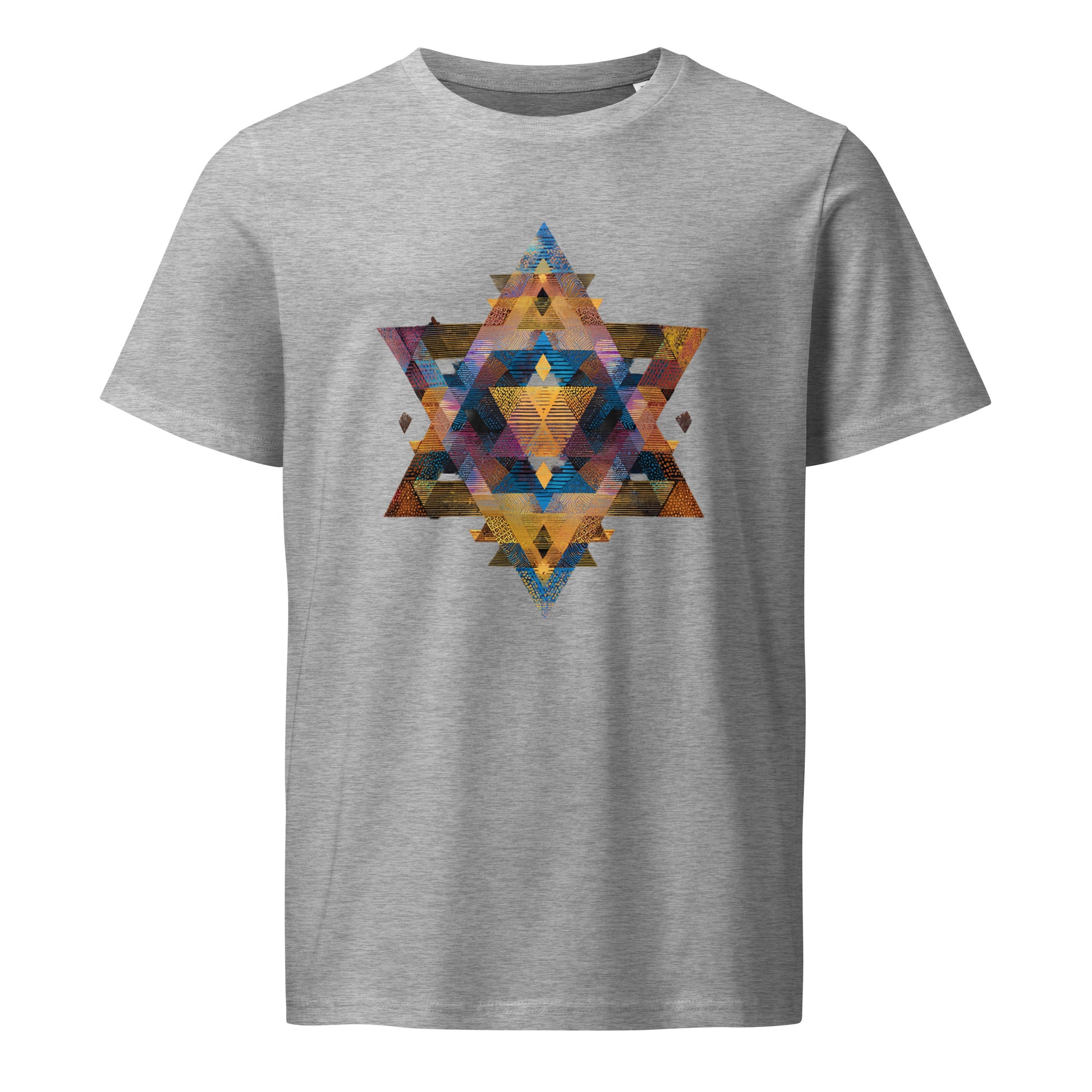 Star of David Geometric Unisex Organic Mid - Light T-Shirt - American Zionist